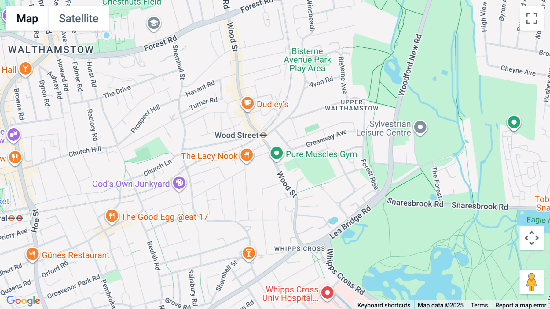 Click for interative map of 195-197 Wood Street, Wood Street Business Centre, London