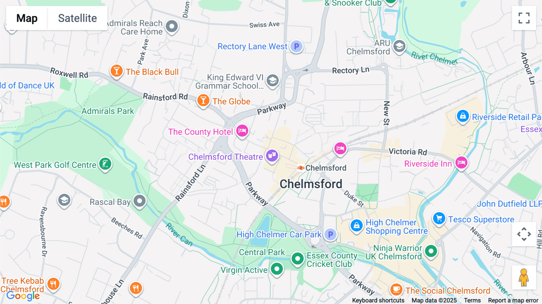 Click for interative map of 53 Duke Street, Chelmsford