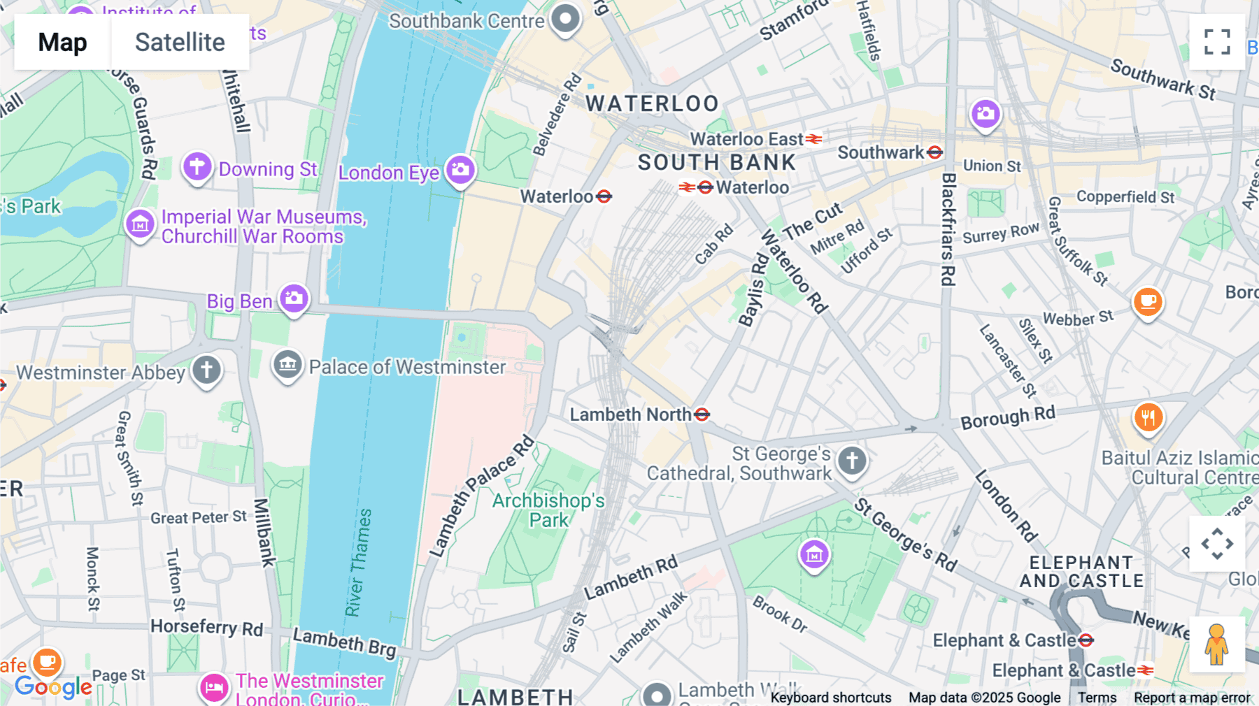 Click for interative map of 141-142 Lower Marsh Road, London