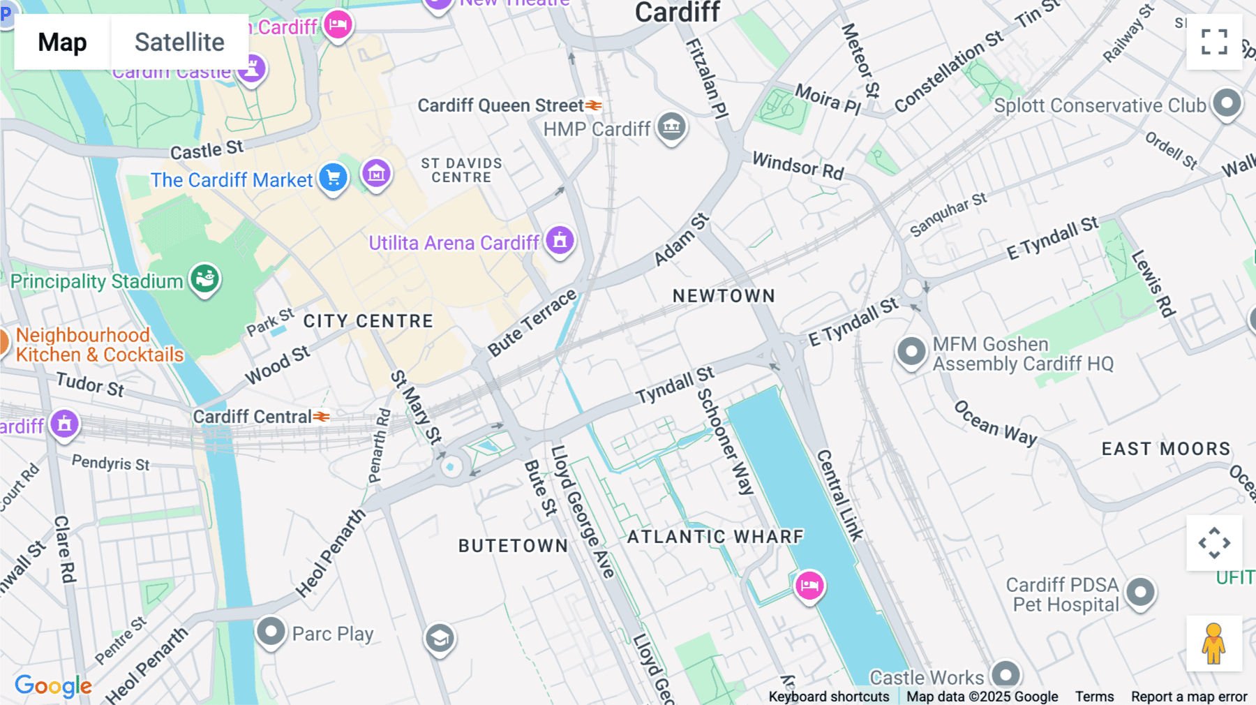 Click for interative map of 1 Capital Quarter, 4th and 5th Floor, Tyndall Street, Cardiff