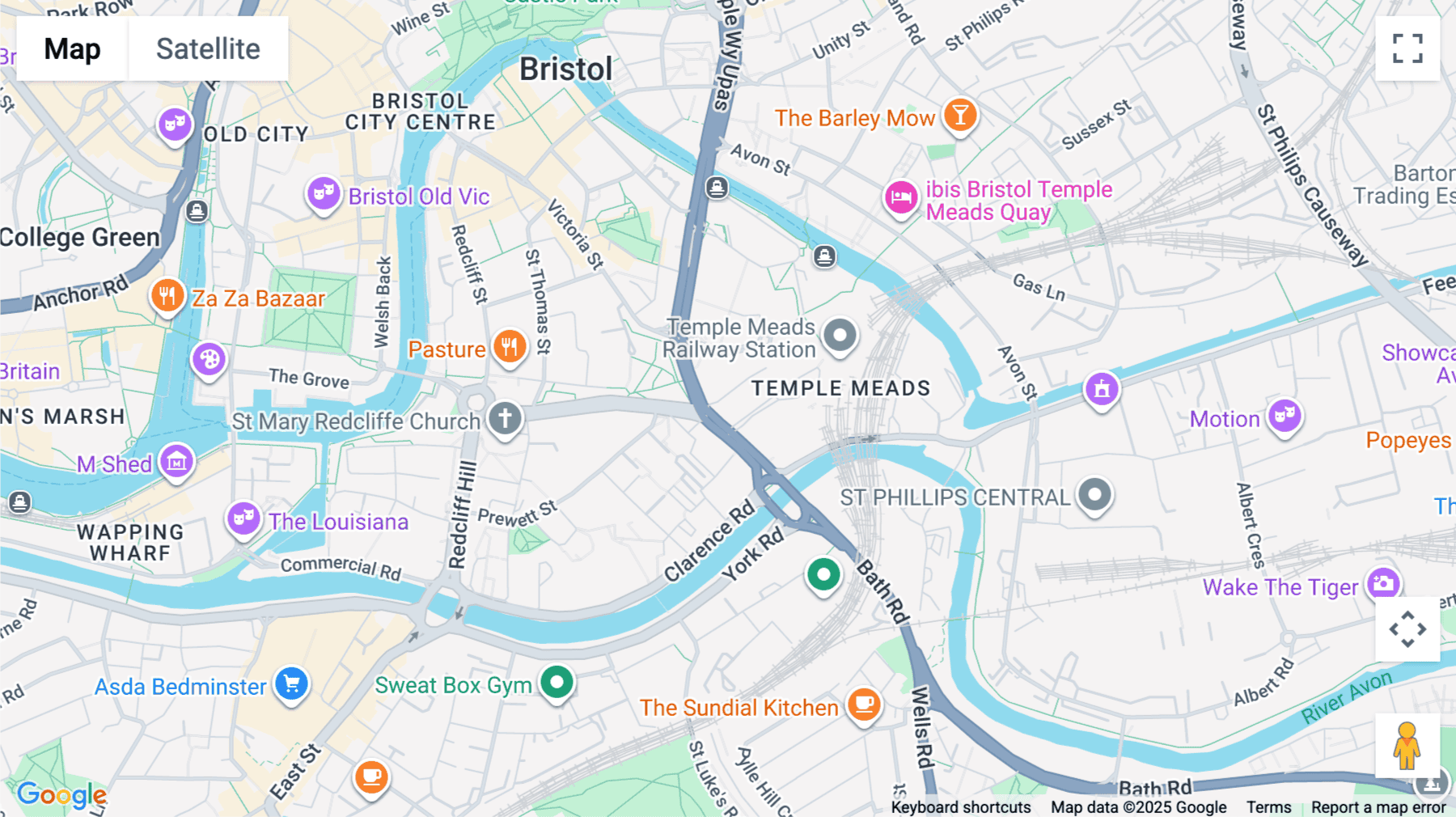 Click for interative map of Station Approach, Temple Meads, Bristol