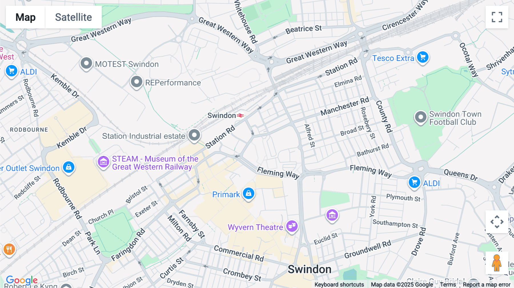 Click for interative map of 1 Newbridge Square, Swindon