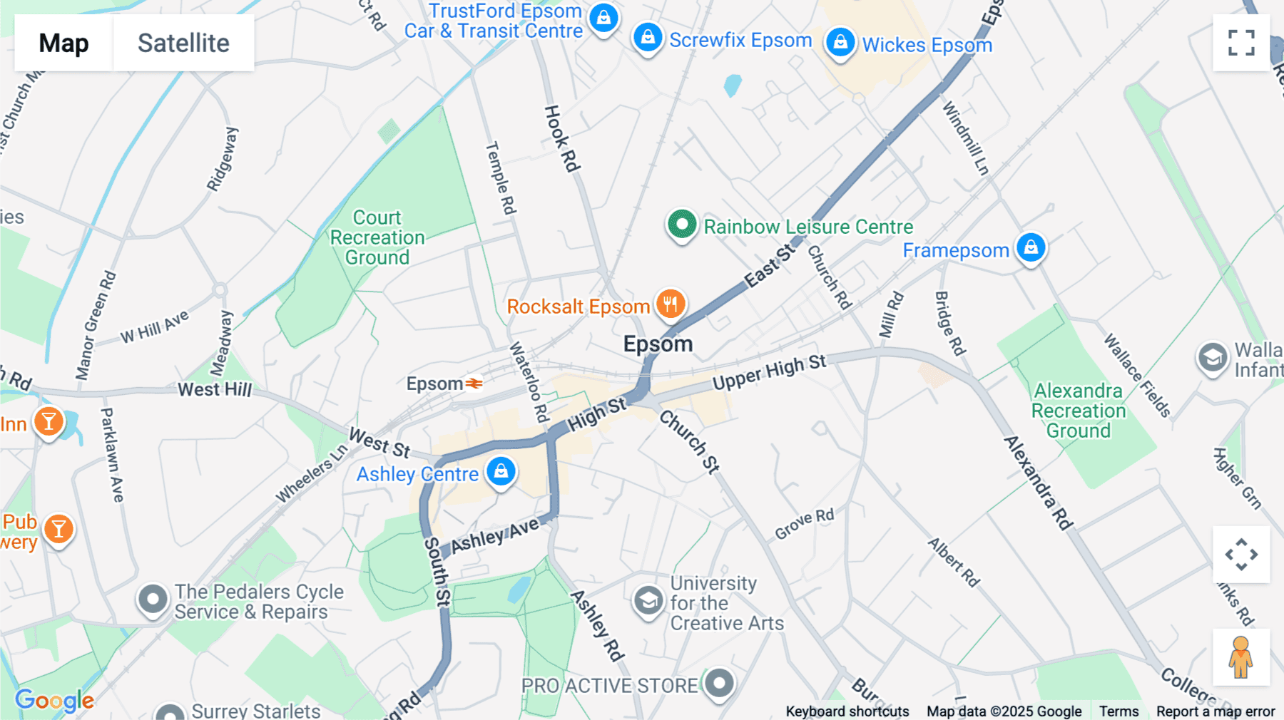 Click for interative map of Adelphi Court, 1-3 East Street, Epsom