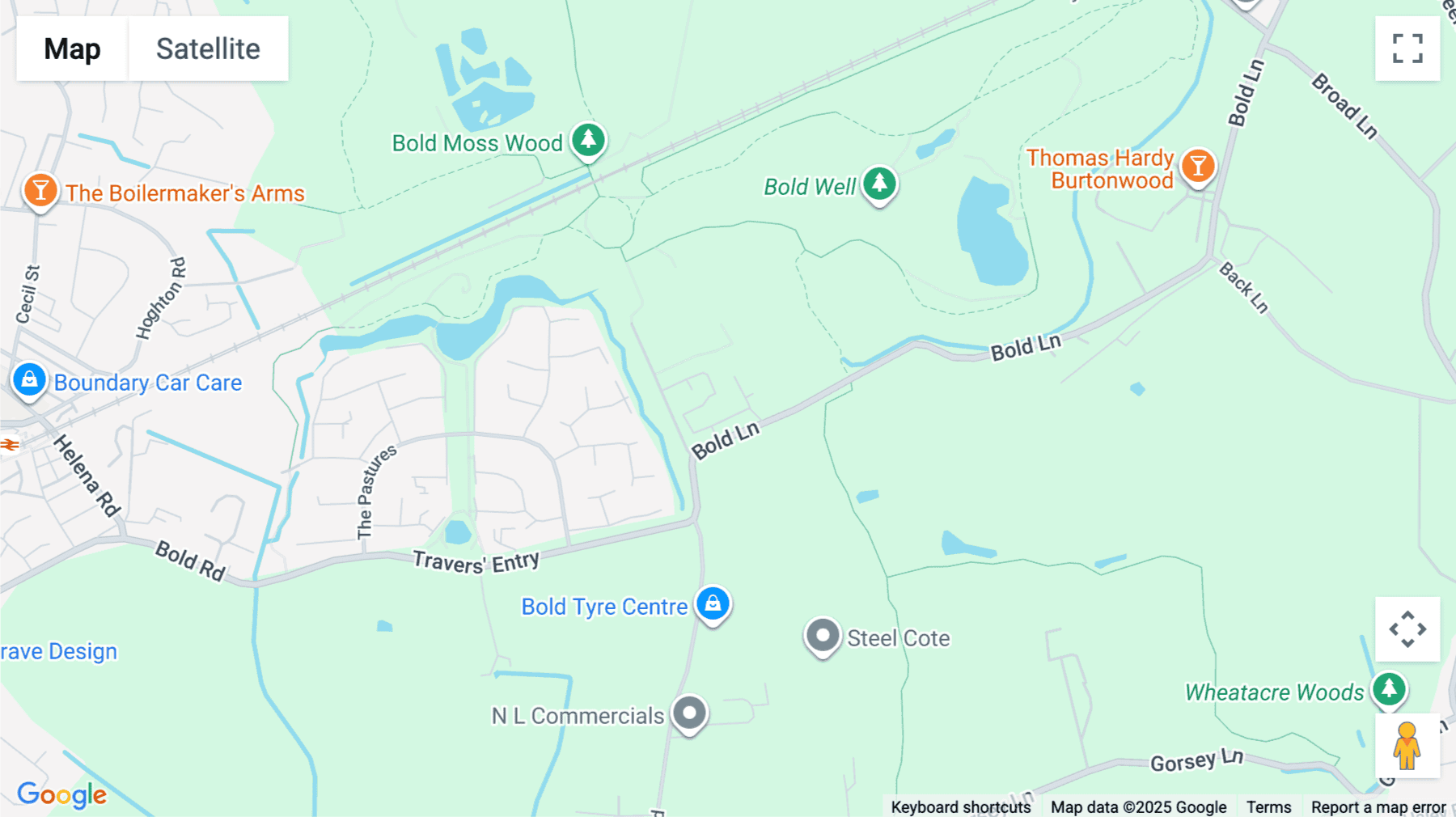 Click for interative map of Bold Business Centre, Bold Lane, St Helens
