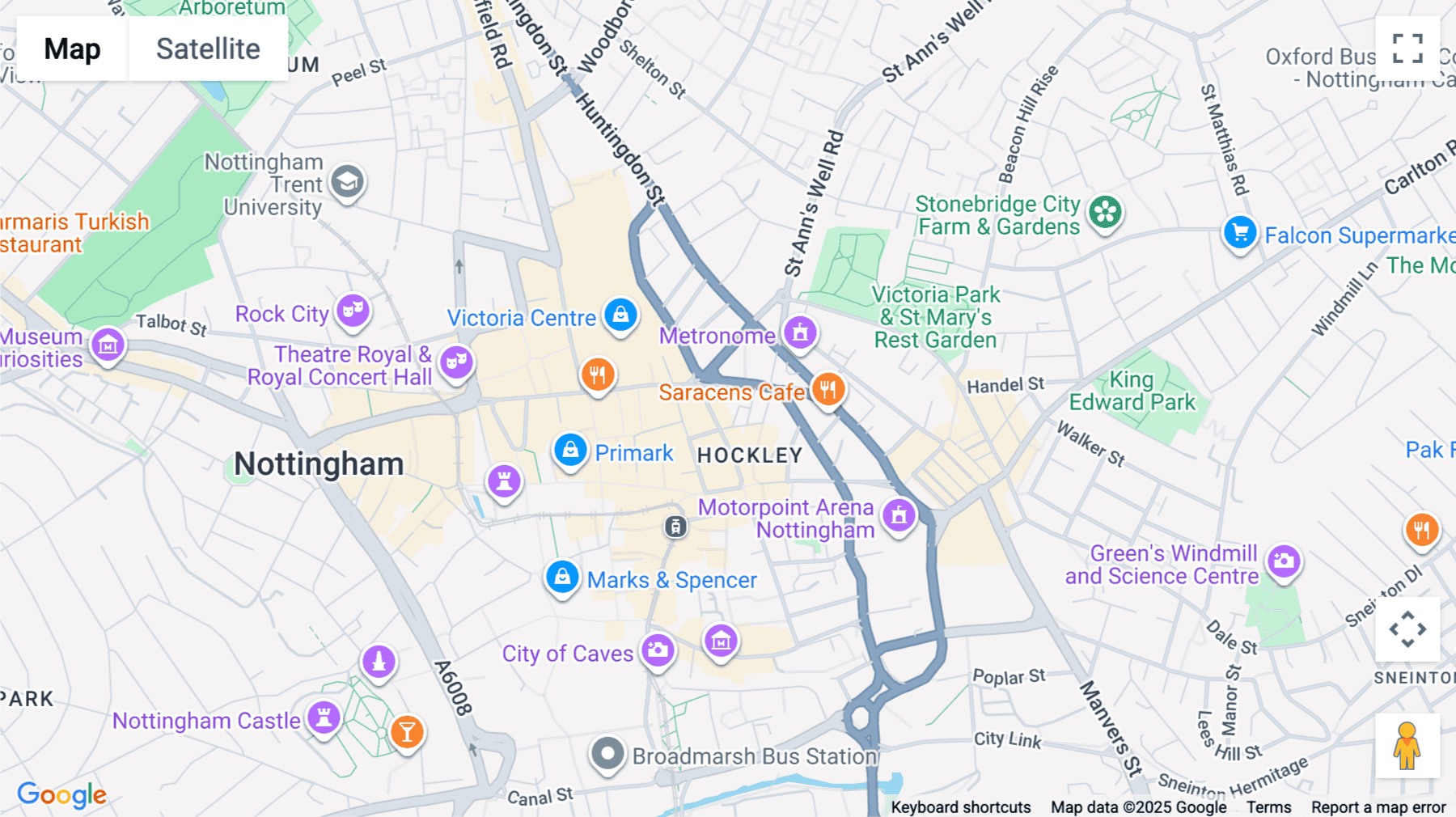 Click for interative map of First Floor, Western House, Western Street, Nottingham