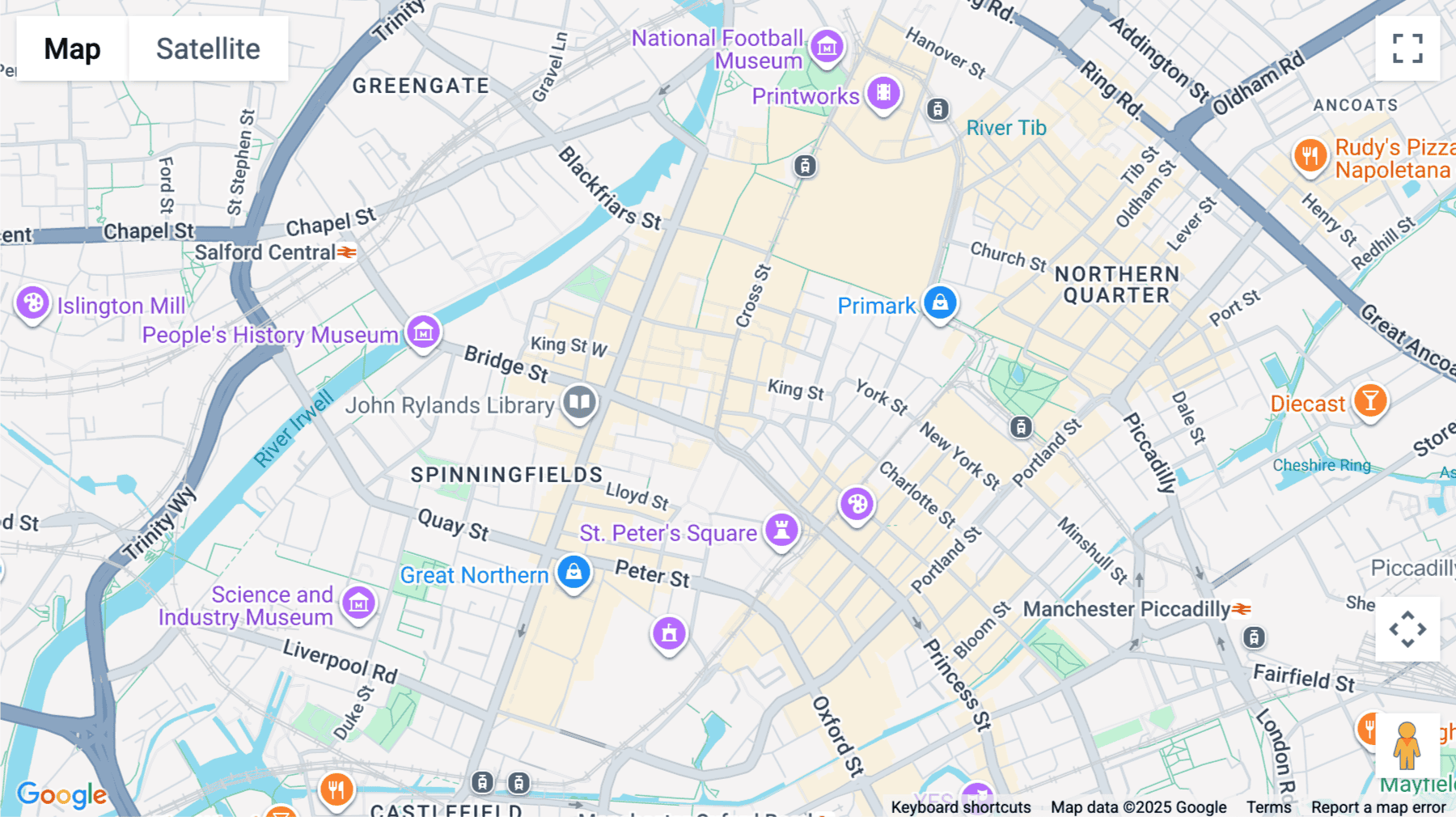 Click for interative map of Bow Chambers, Tibb Lane, Manchester