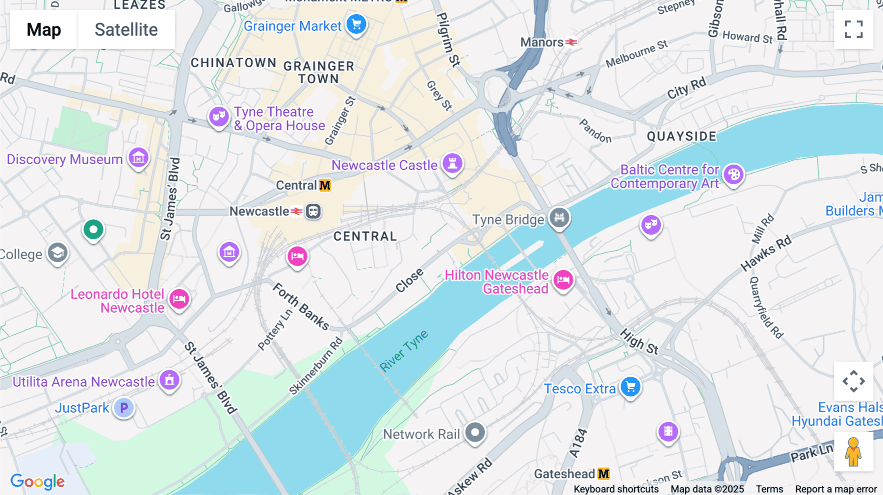 Click for interative map of Ground Floor, Quayside Lofts, 58 Close, Newcastle