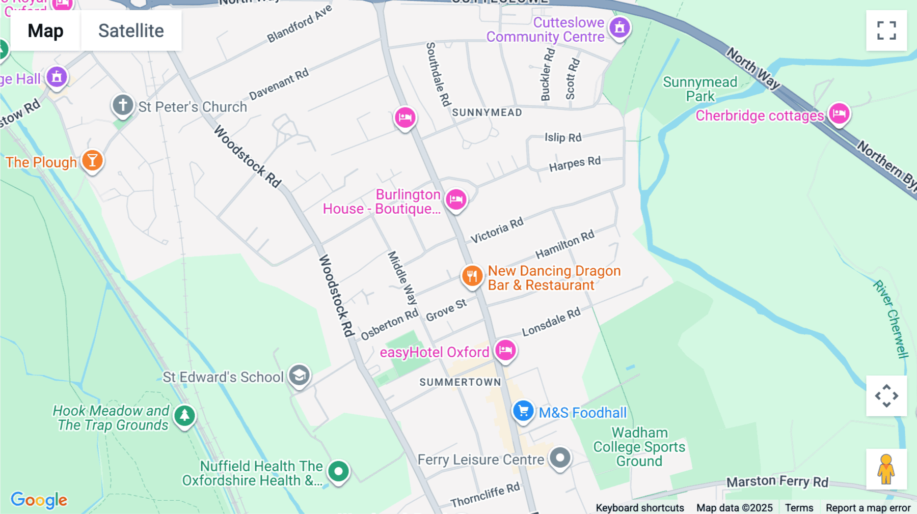 Click for interative map of House 311, Lambourne, 321 Banbury Road, Oxford