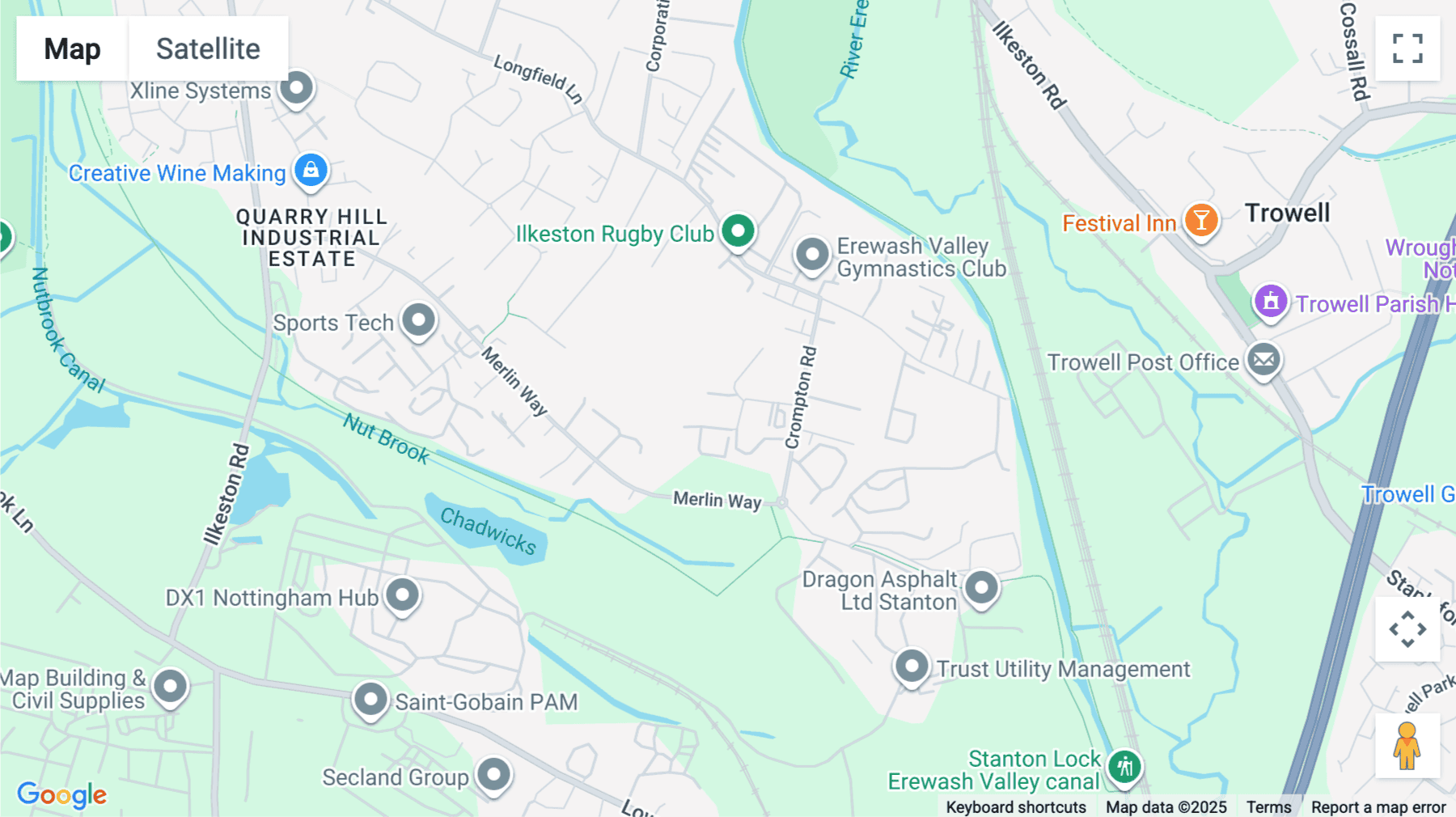Click for interative map of Crompton Road Industrial Estate, Ilkeston, Ilkeston