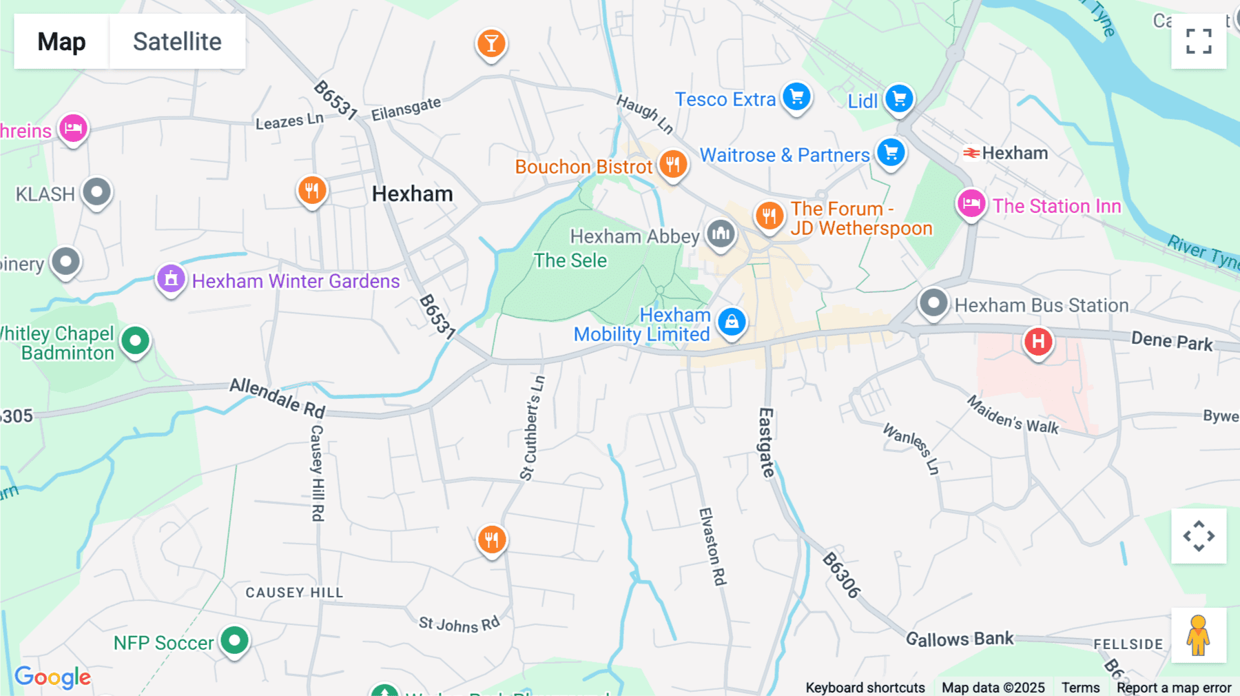 Click for interative map of 4 Hencotes, Hexham