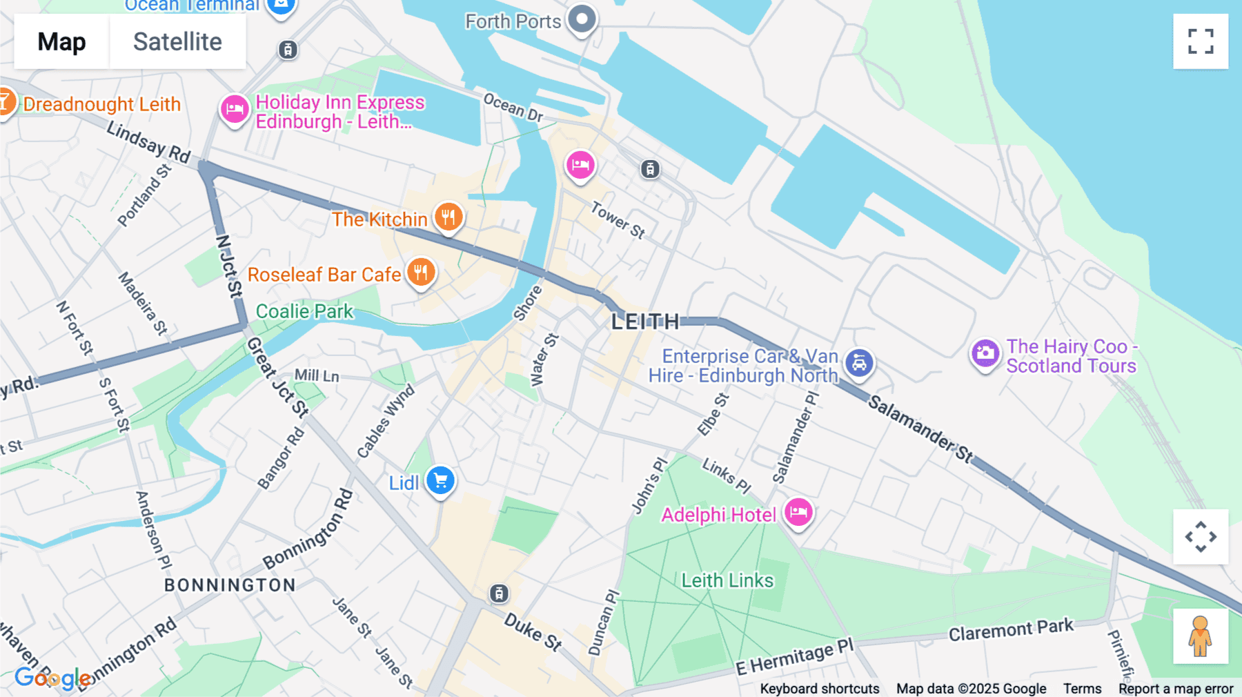 Click for interative map of 44 Constitution Street, Leith, Edinburgh