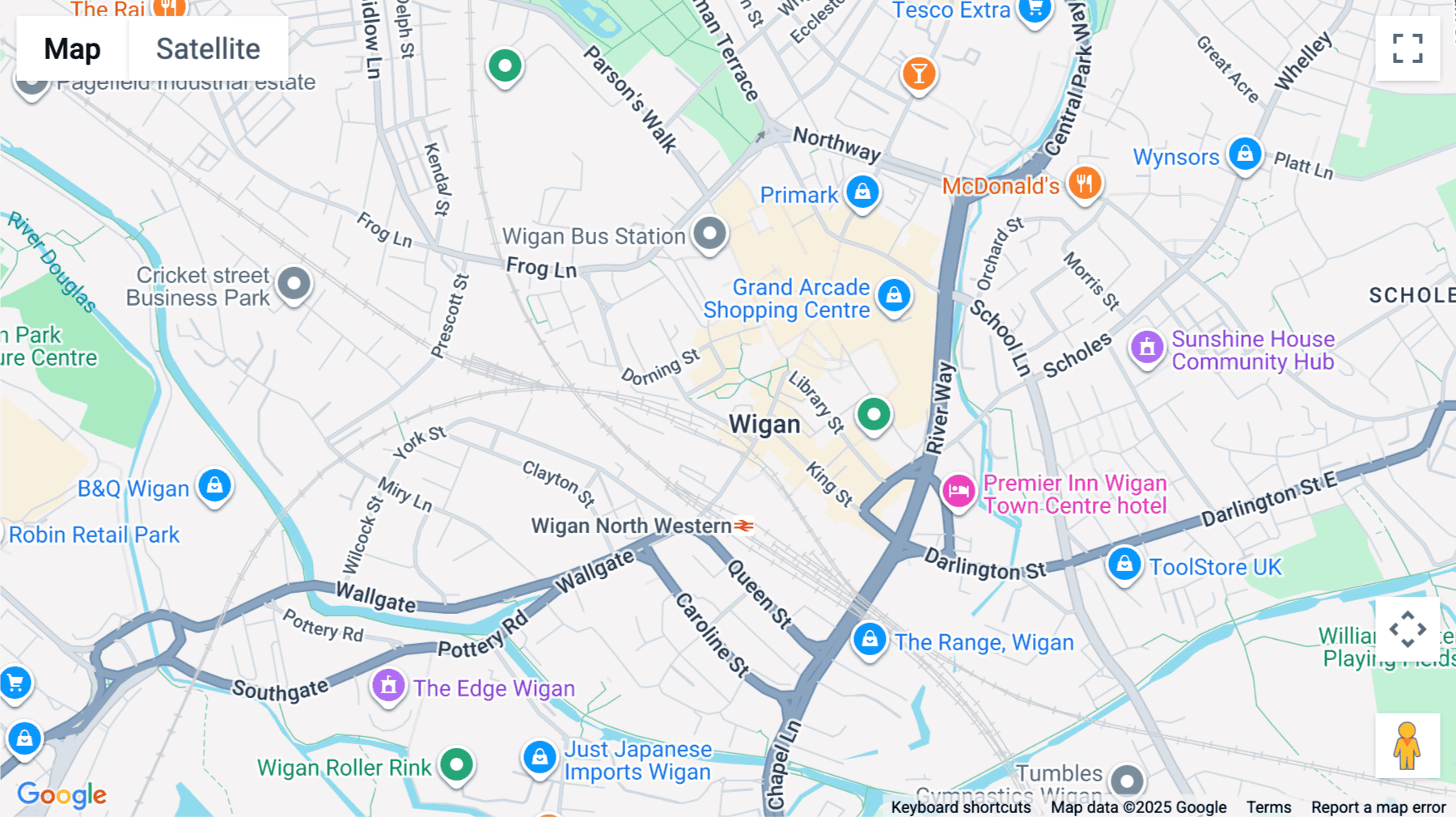 Click for interative map of Westward House, King Street, 1st, 2nd and 3rd Floor, Wigan