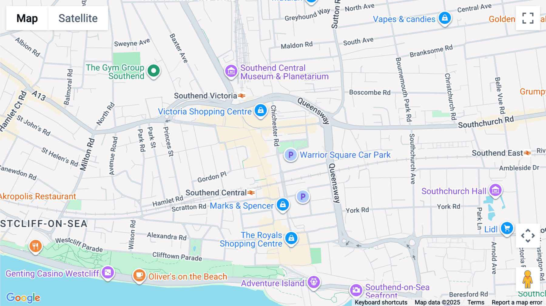 Click for interative map of Maitland House, Warrior Square, 3rd And 7th Floor, Southend-on-Sea
