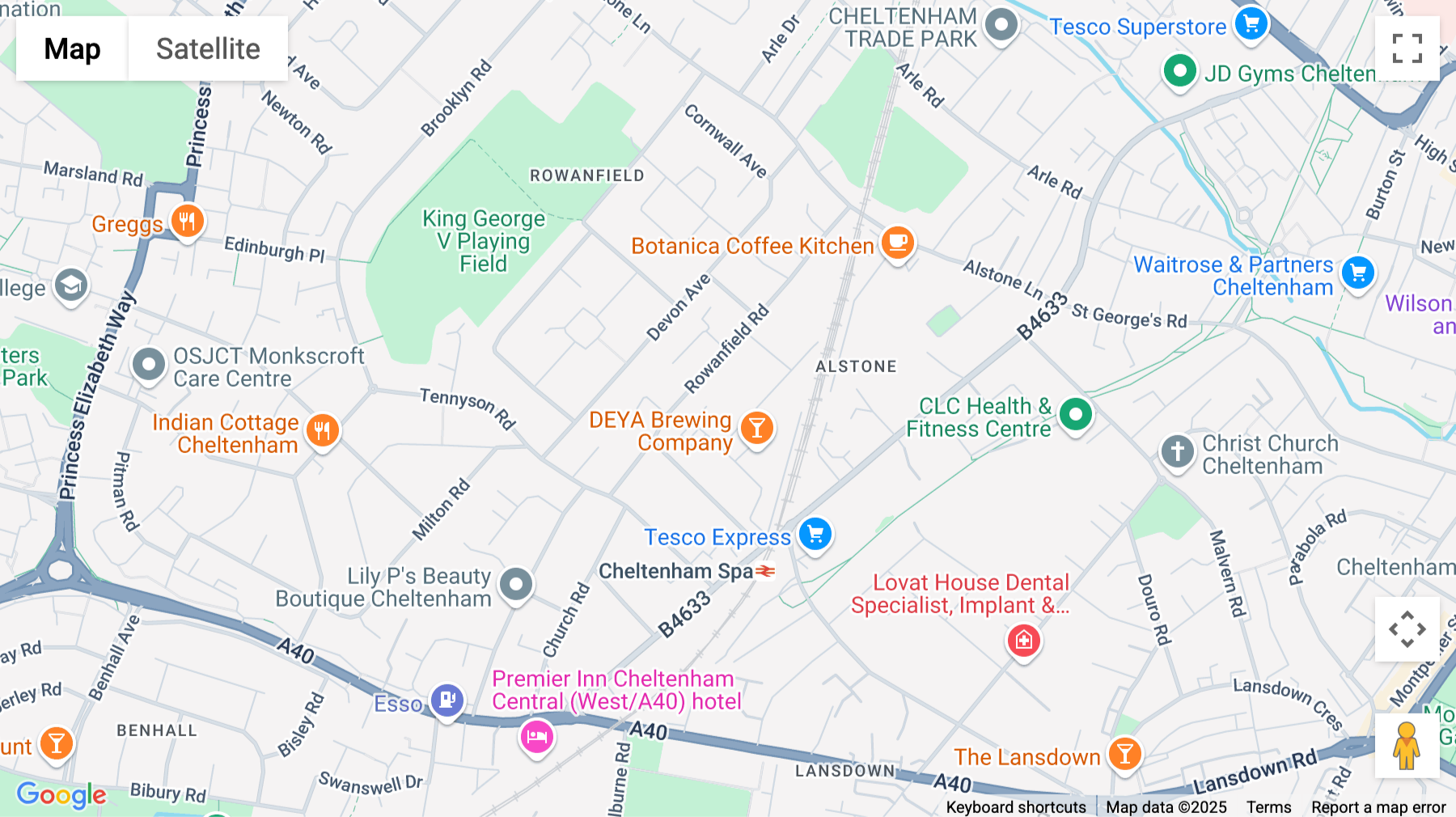 Click for interative map of 22 Lansdown Industrial Estate, Cheltenham