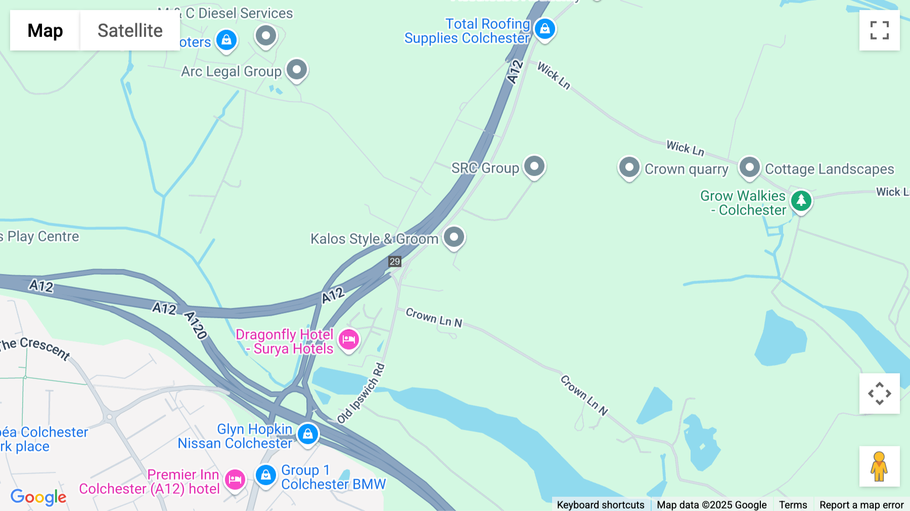 Click for interative map of Mayfly Way, Old Ipswich Road, Colchester