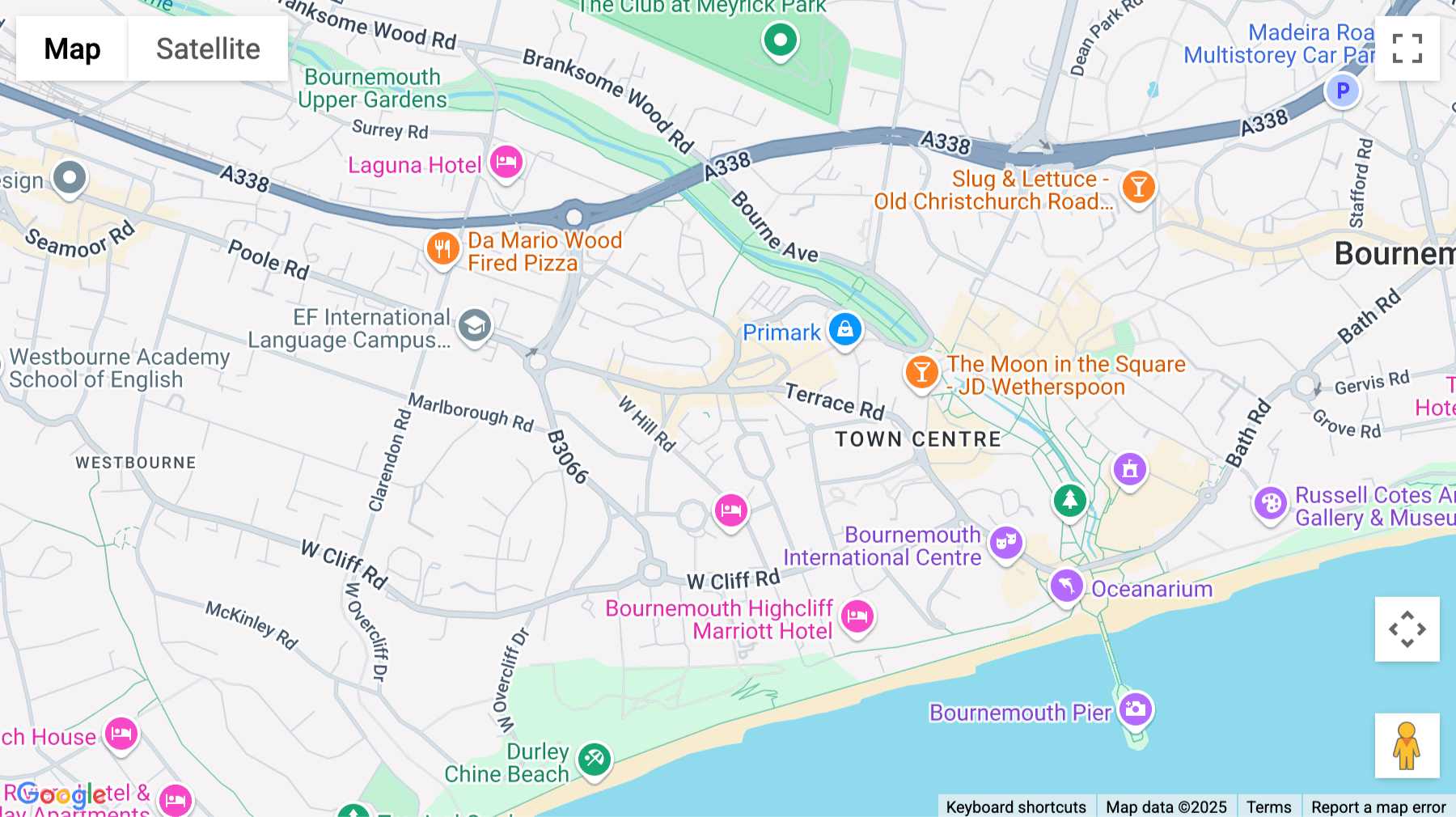 Click for interative map of 6 St Michael's Road, The Lodge, Bournemouth