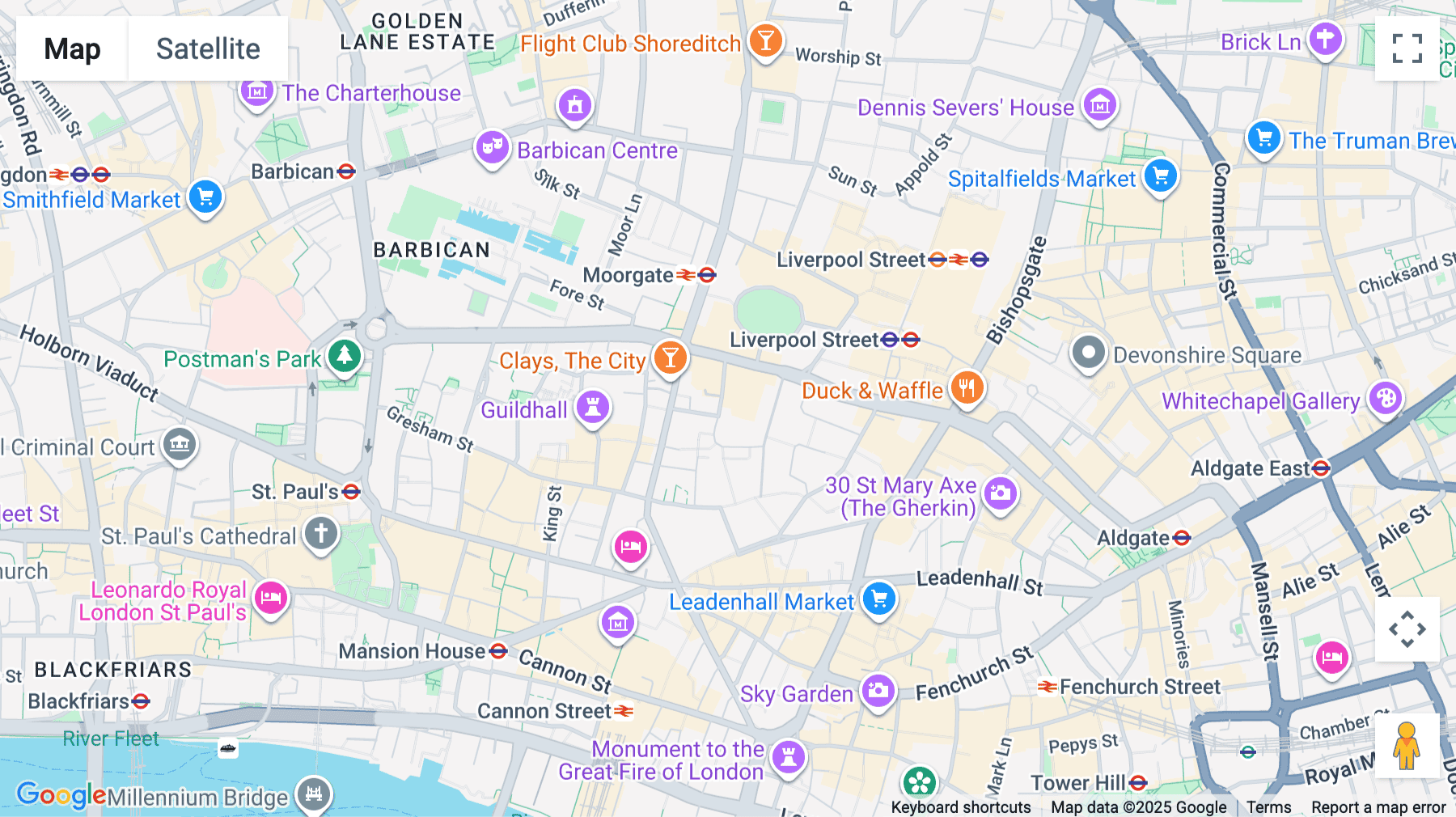 Click for interative map of 14-18 Copthall Avenue, Ground, 1st-7th Floor, Copthall House, London