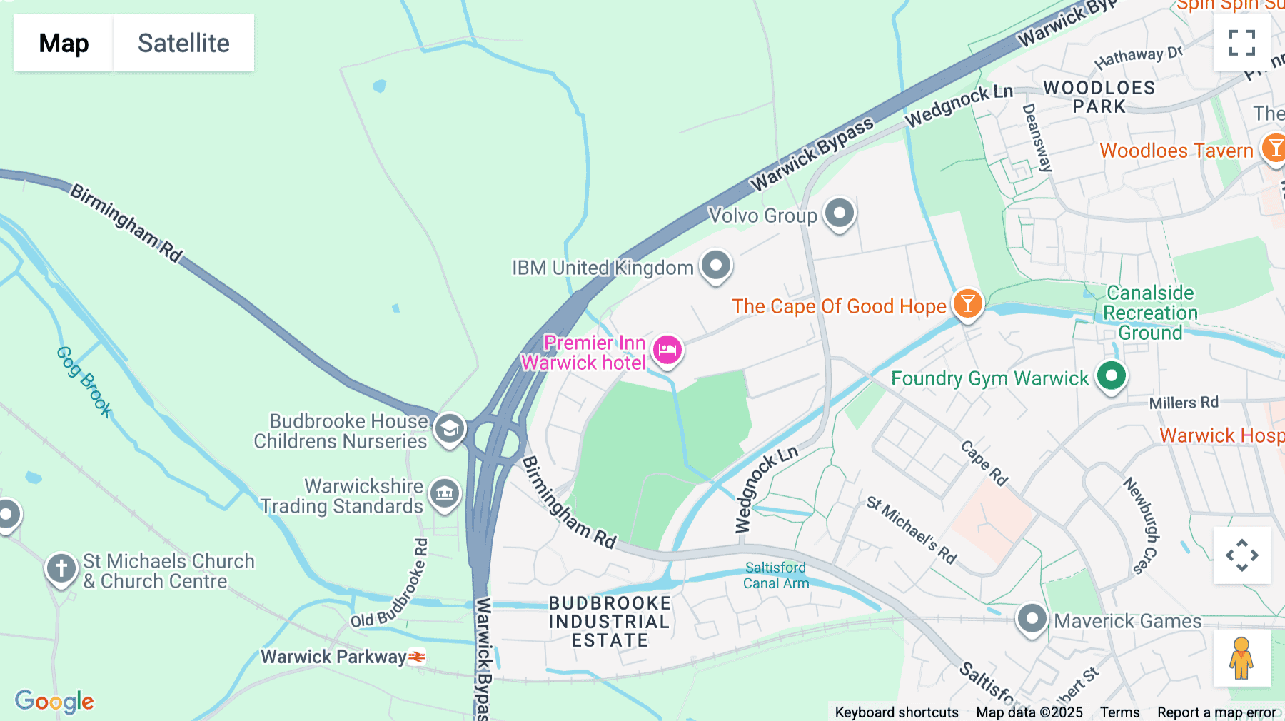 Click for interative map of The Woods, Haywood Road, Warwick, Warwick