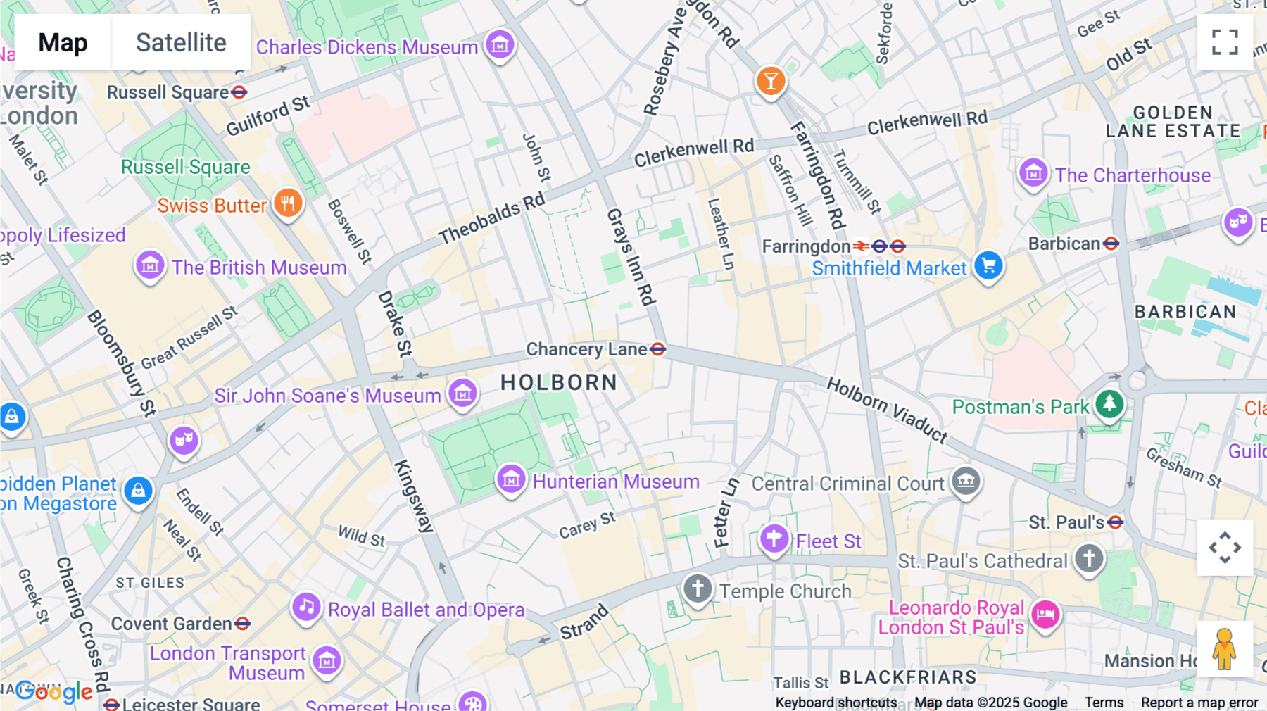 Click for interative map of 330 High Holborn, Holborn Gate, London