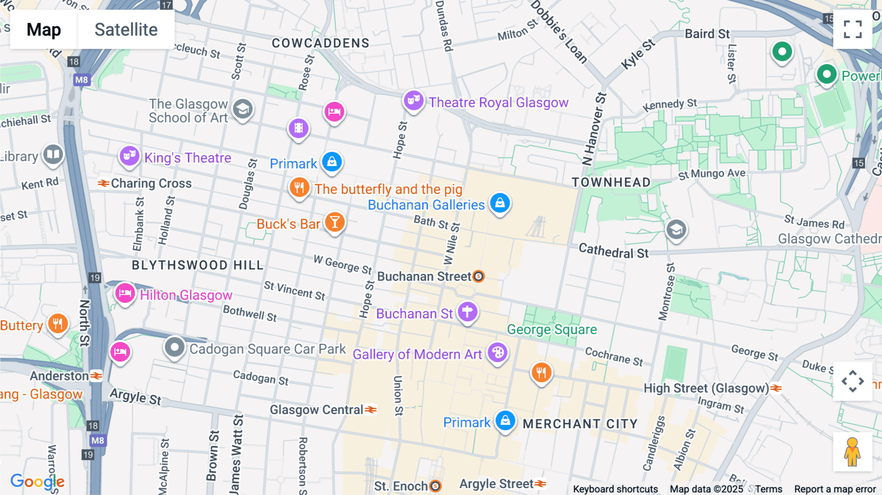 Click for interative map of 2 West Regent Street, Glasgow