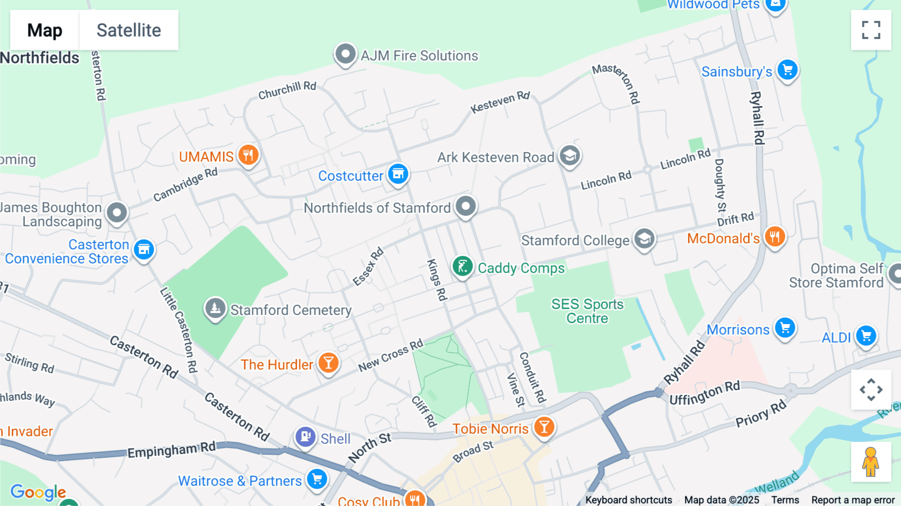 Click for interative map of Unit 2, 60 Queens Street, Stamford (Lincolnshire)
