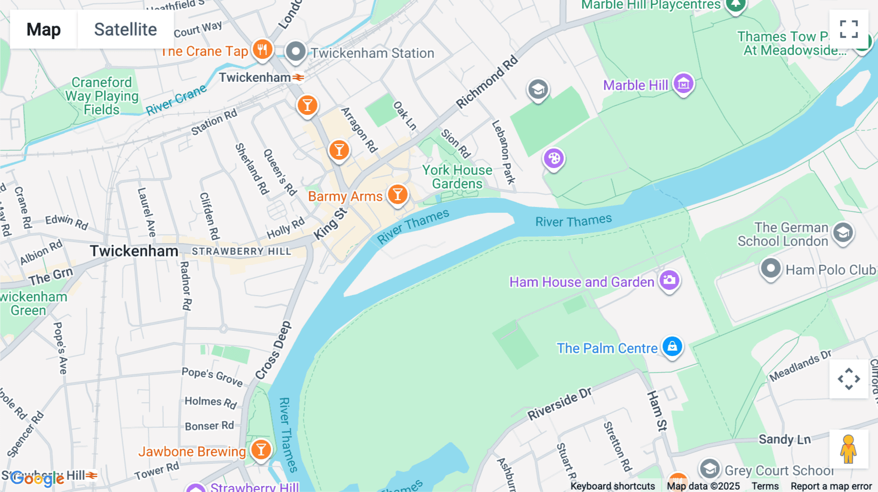 Click for interative map of One Phoenix Wharf, Eel Pie Island, Twickenham