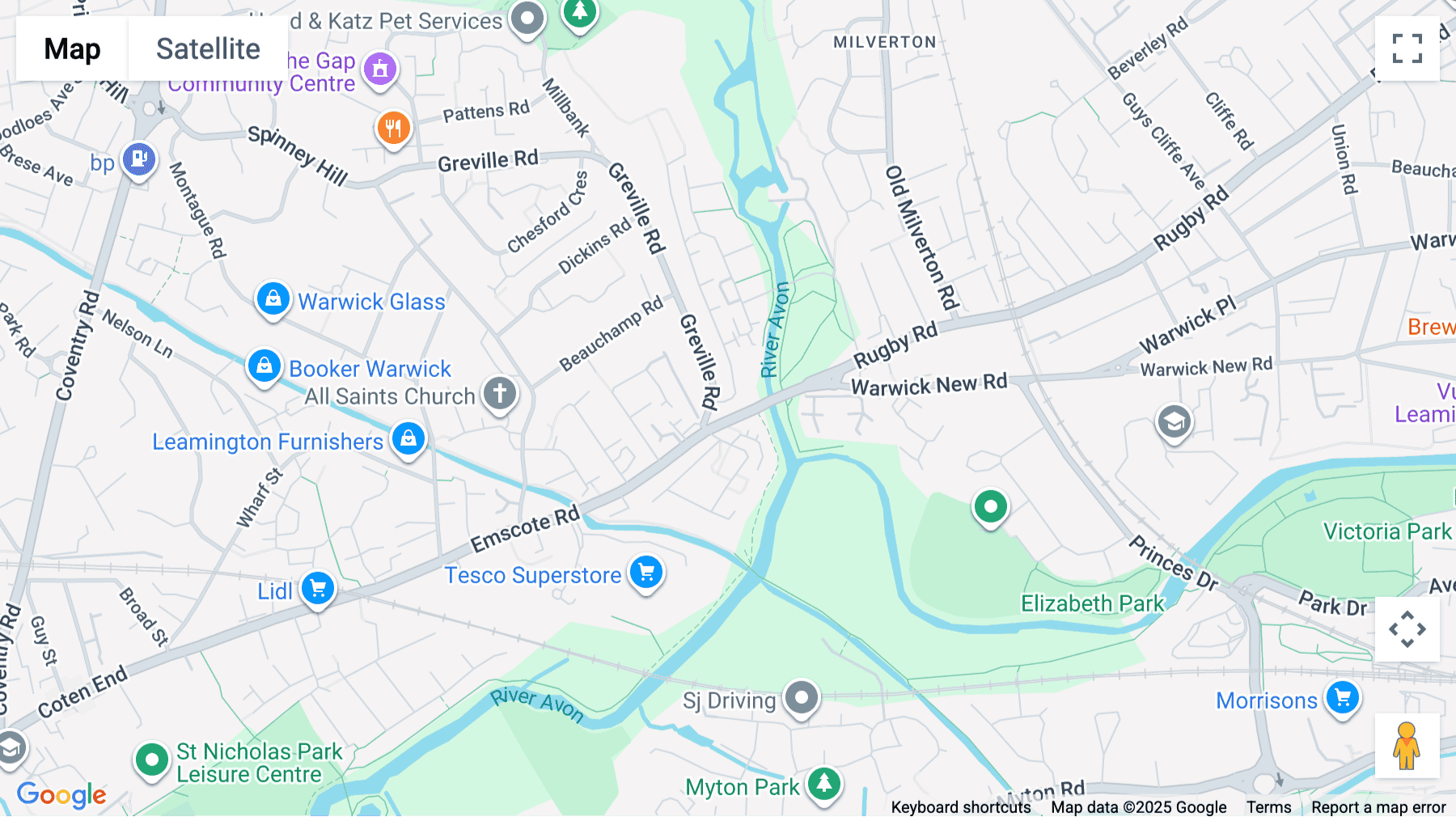 Click for interative map of Portobello Way, Portobello House, Warwick
