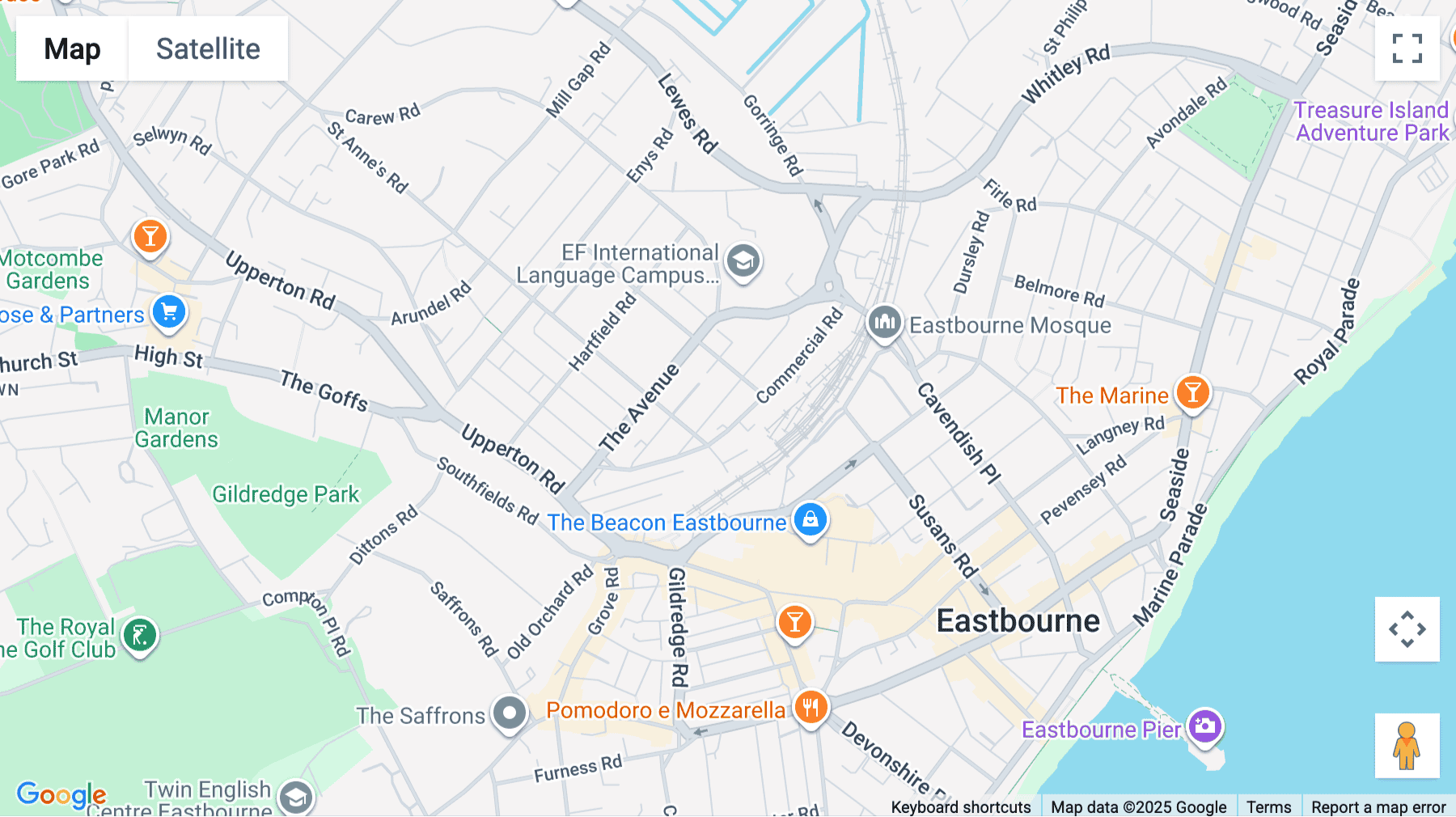 Click for interative map of Greencoat House, 32 St Leonard's Road, Eastbourne