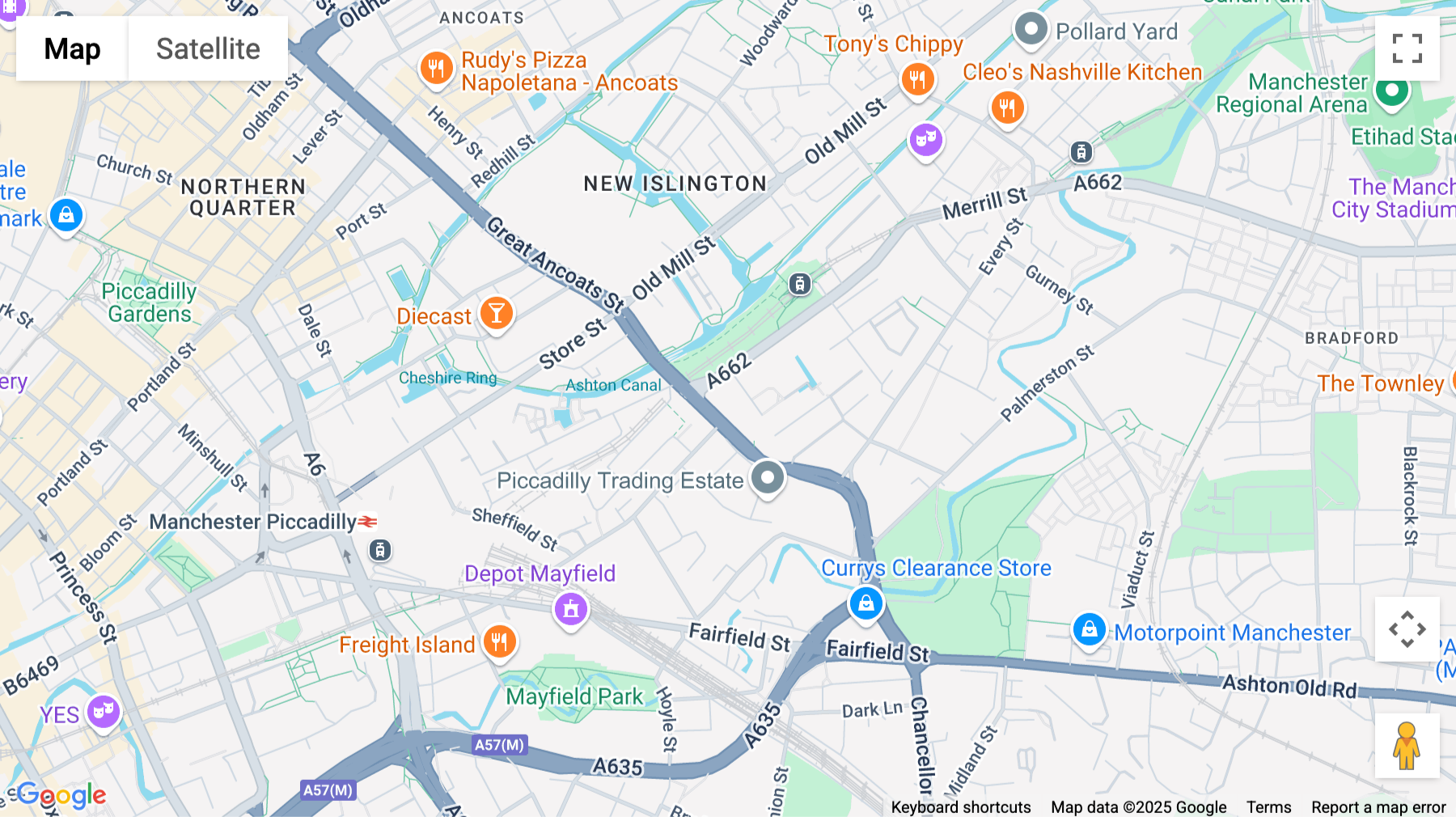 Click for interative map of 269 Great Ancoats Street, Manchester