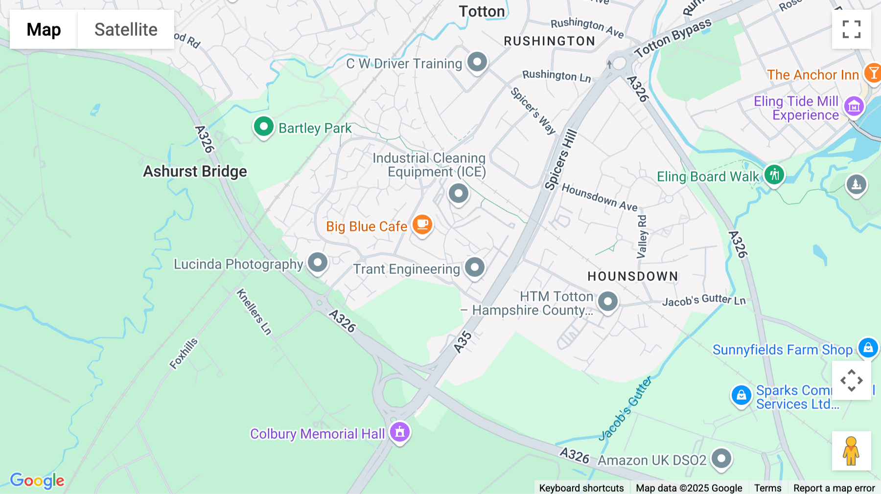 Click for interative map of Chapel Lane, Totton, Southampton
