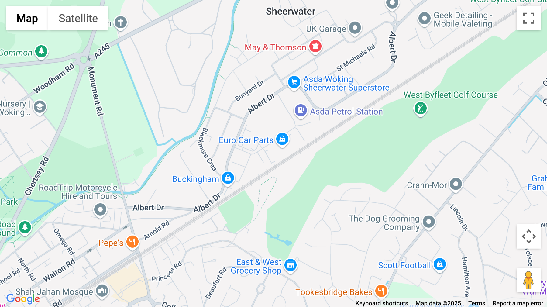Click for interative map of Orchard Business Park, Forsyth Road, Woking