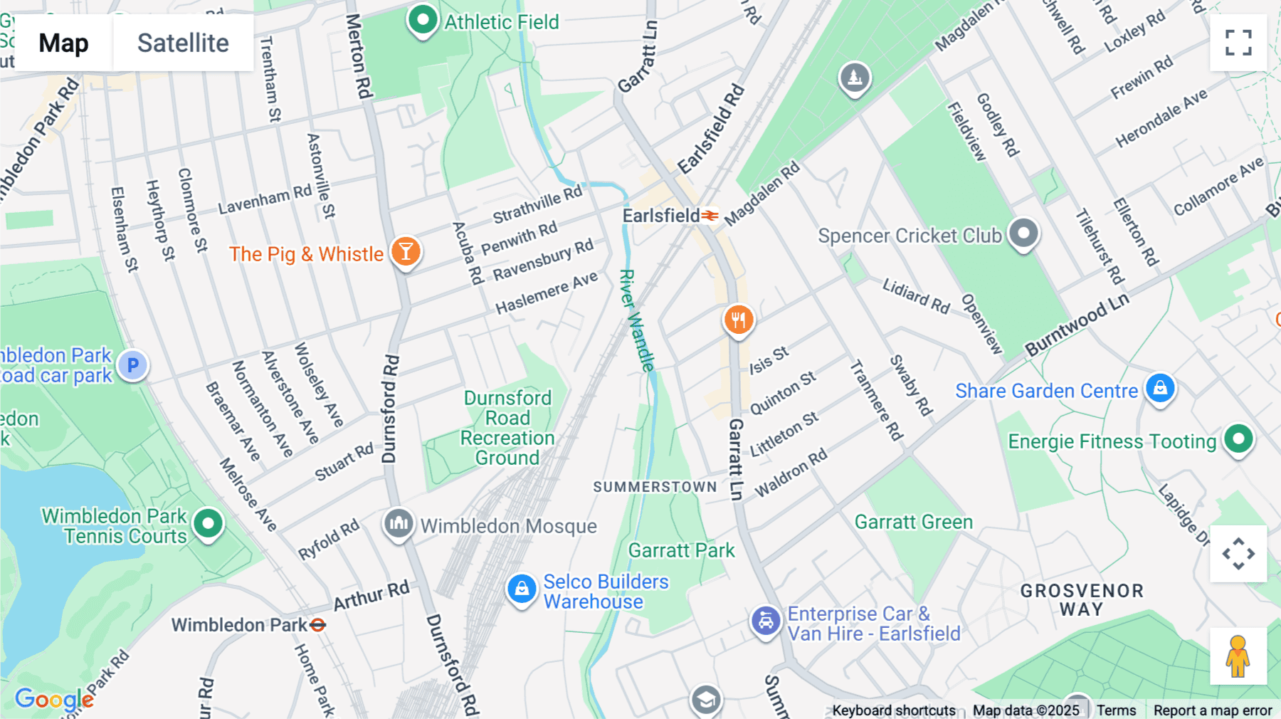 Click for interative map of 21 Trewint Street, London