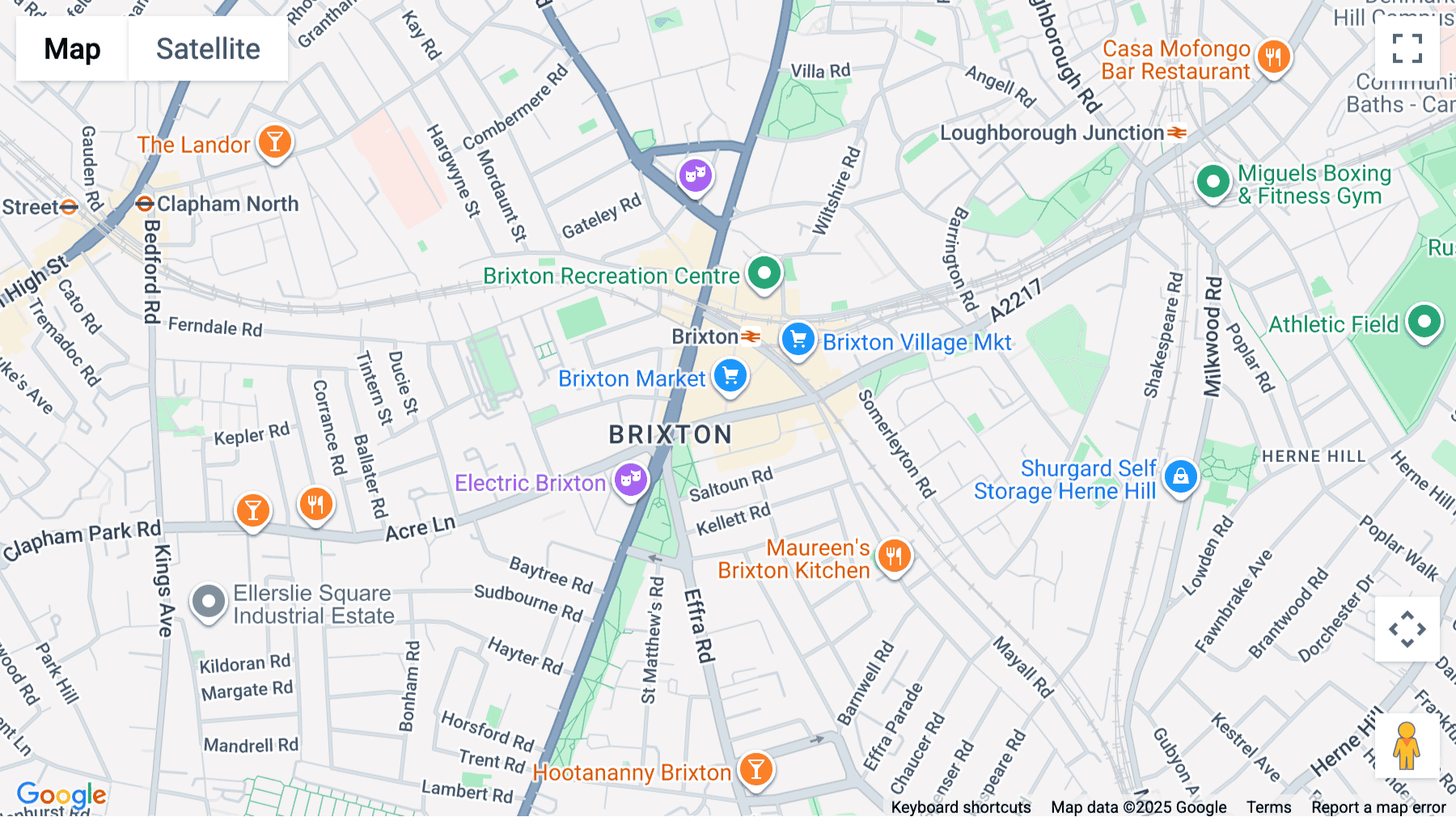 Click for interative map of 17A Electric Lane, London