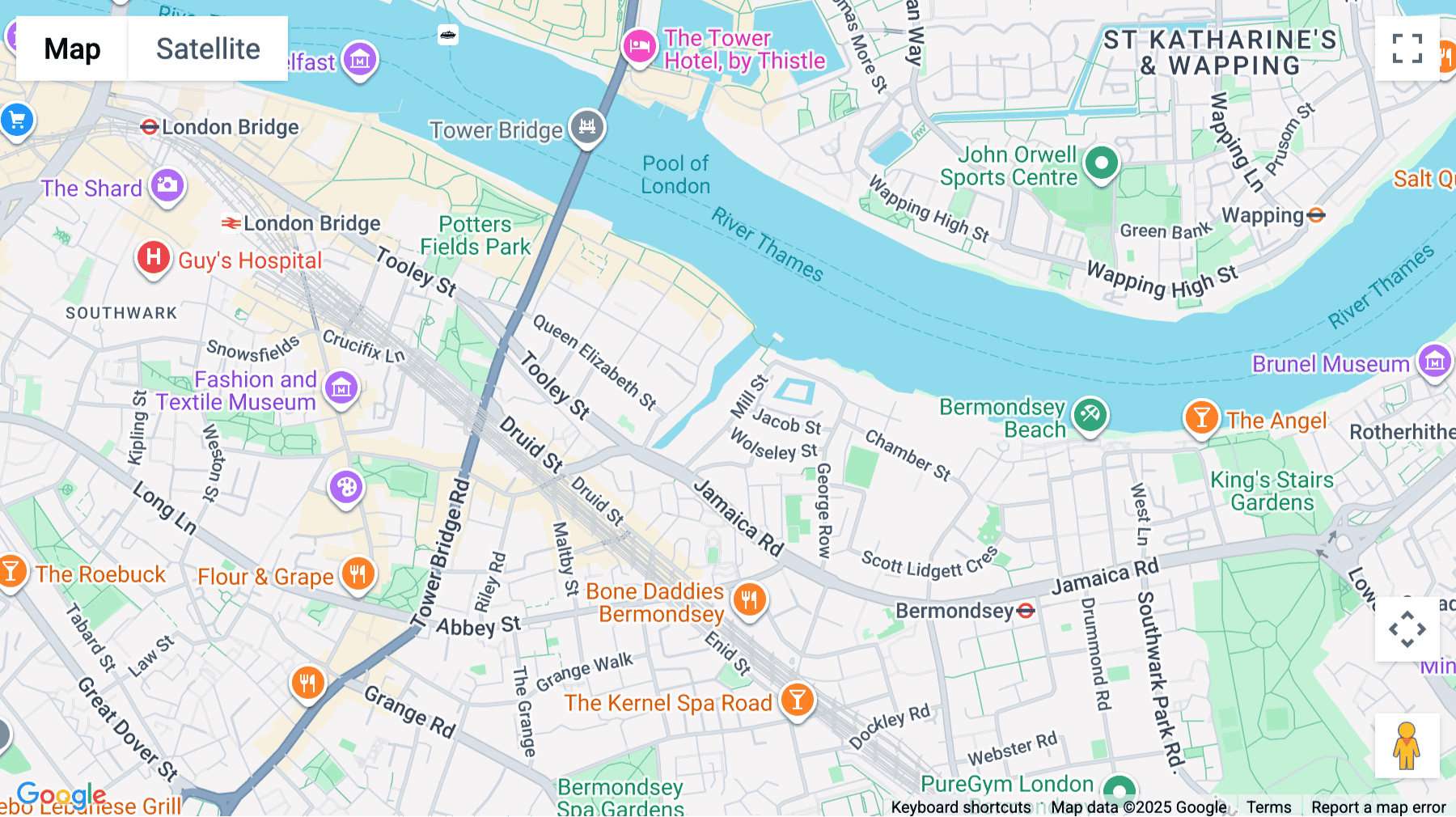 Click for interative map of 17 Mill Street, London