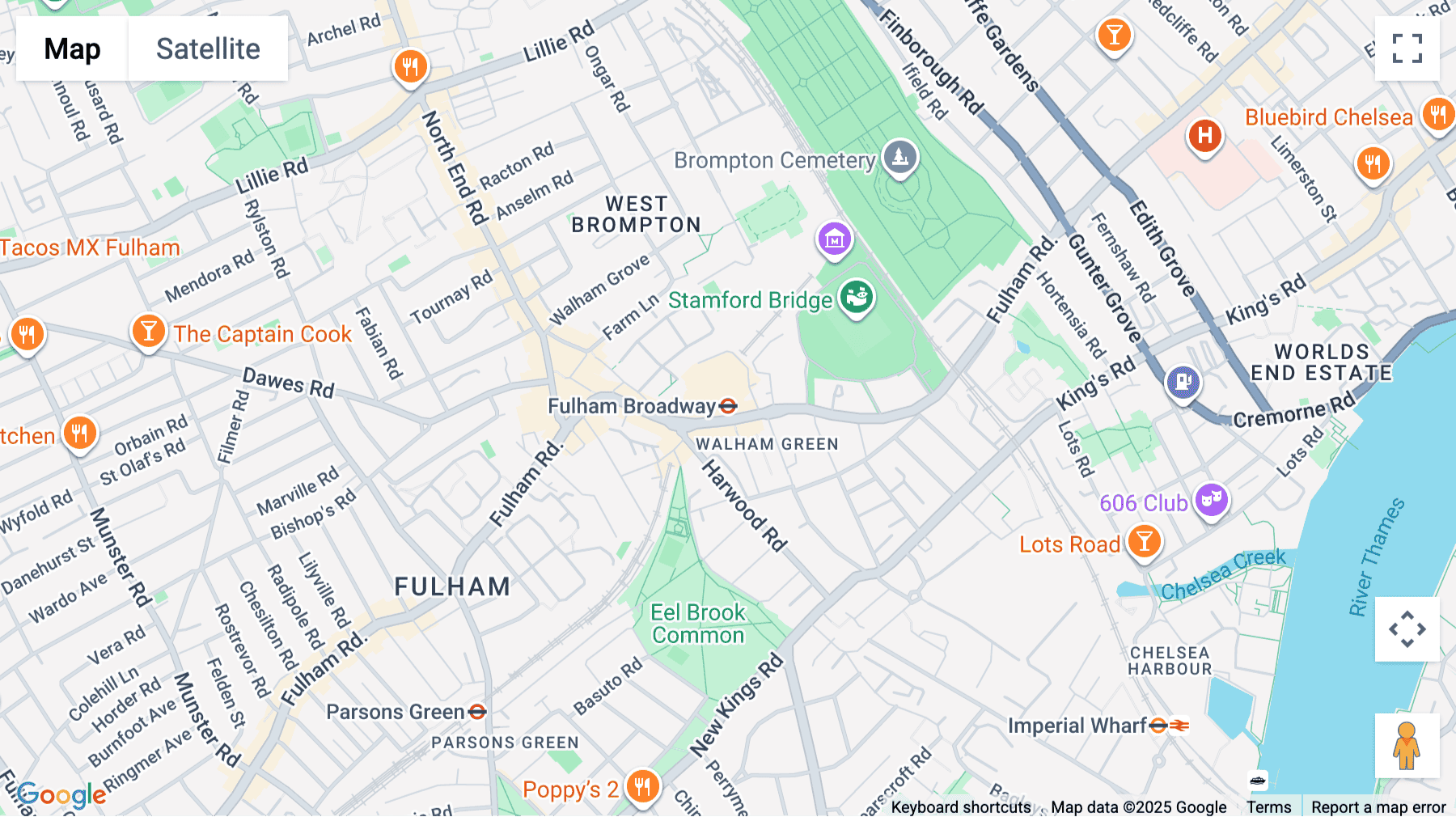 Click for interative map of Fulham Broadway Centre, Fulham Road, Unit 21, London