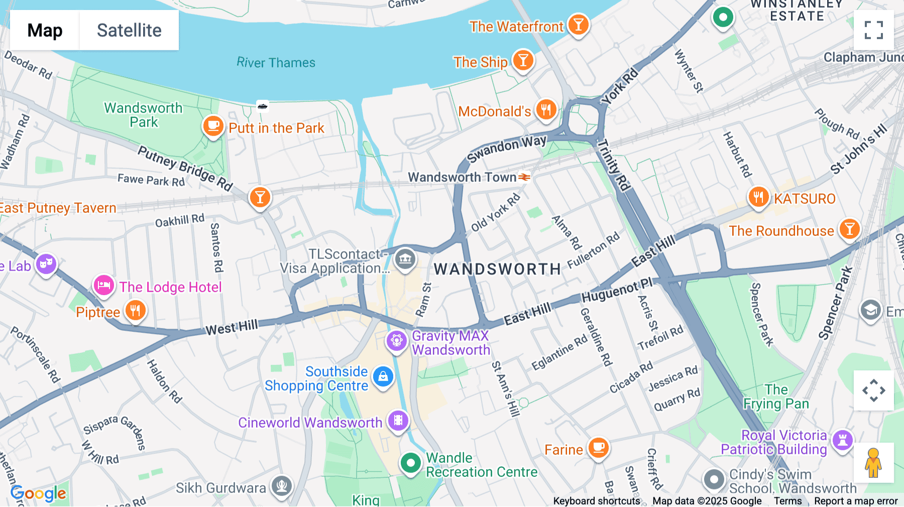 Click for interative map of 1 Armoury Way, The Gatehouse, London
