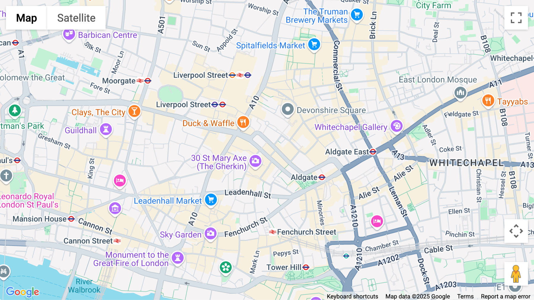 Click for interative map of 70 St Mary Axe, Floor 2, 3 & 4, London