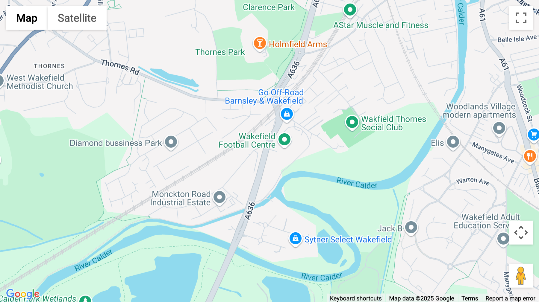 Click for interative map of 225 Denby Dale Road, Wakefield