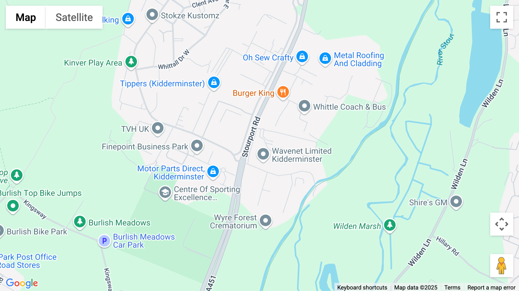 Click for interative map of Stourport Road, Community House, Kidderminster