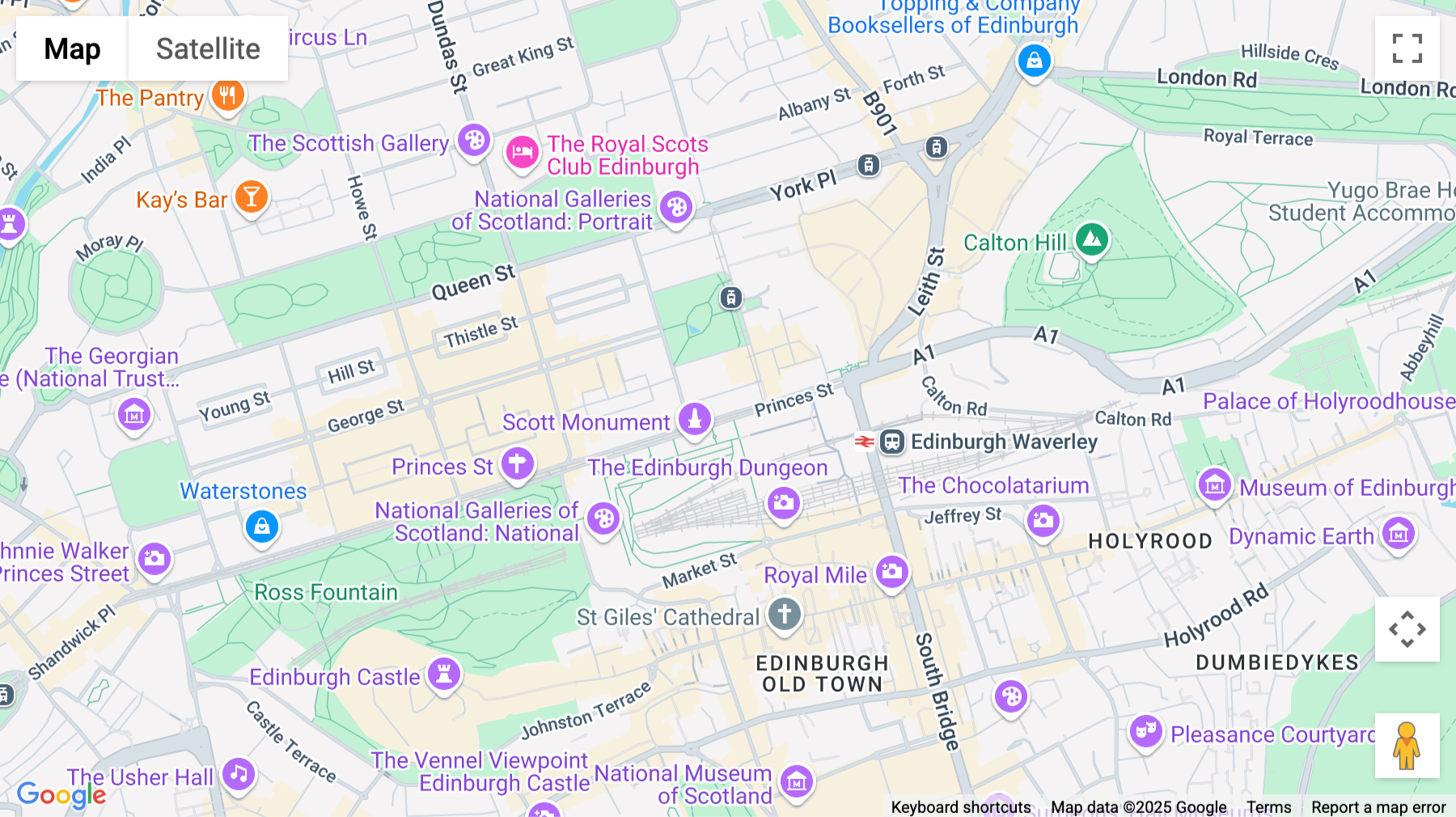 Click for interative map of 40 Princes Street, Edinburgh