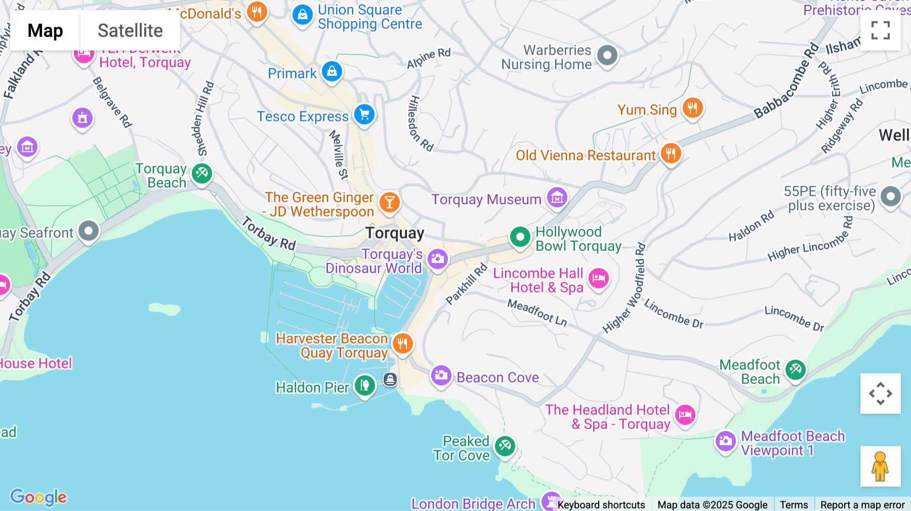Click for interative map of 4-24 Torwood Street, Torquay, Torquay