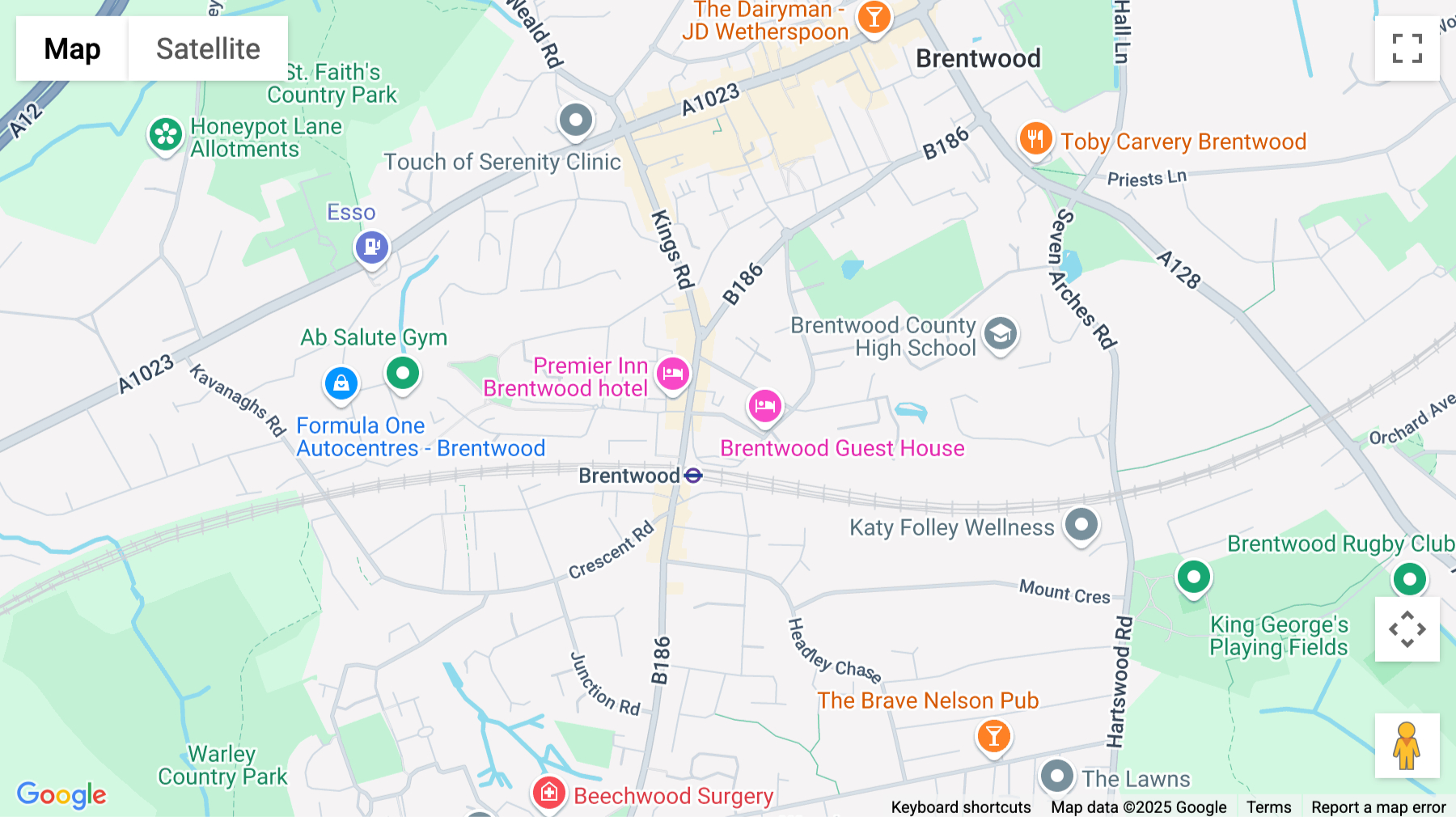 Click for interative map of Adelaide House, 12 King's Edward Road, Brentwood (United Kingdom)