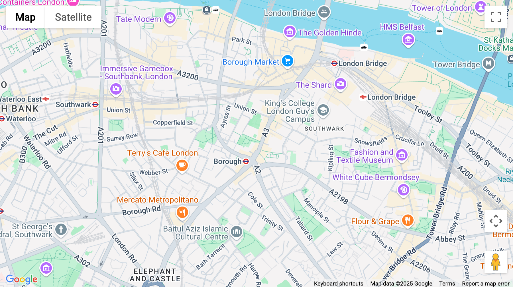 Click for interative map of 160 Borough High Street, London