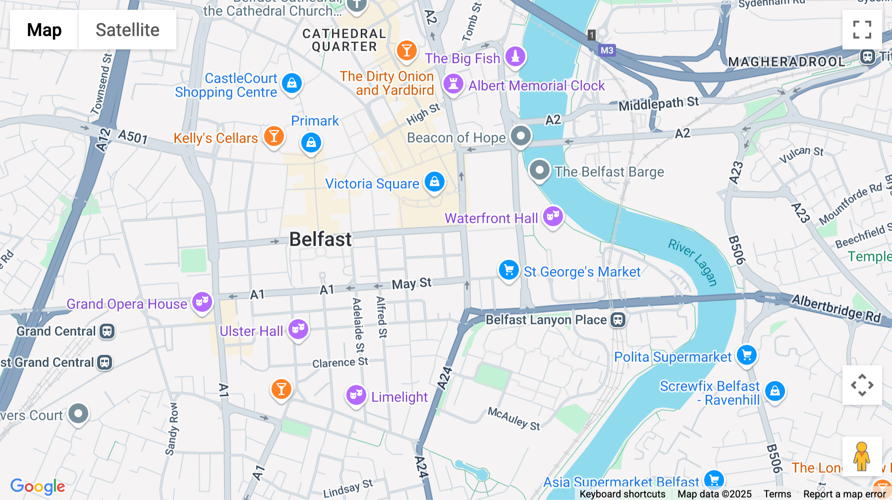 Click for interative map of 16-18 Gloucester Street, Northern Court, Belfast