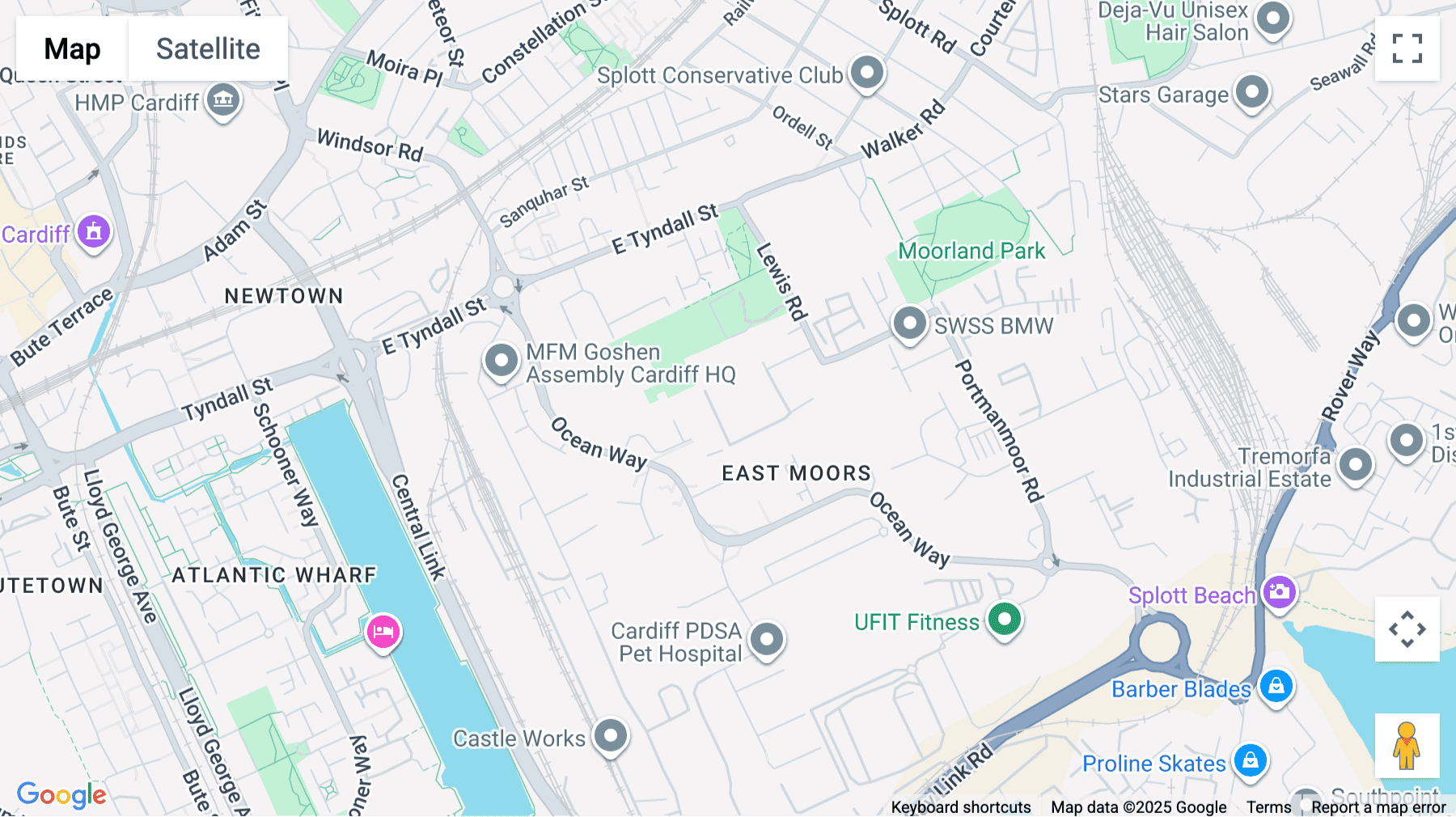 Click for interative map of Cardiff Bay Business Centre, Lewis Road, Cardiff