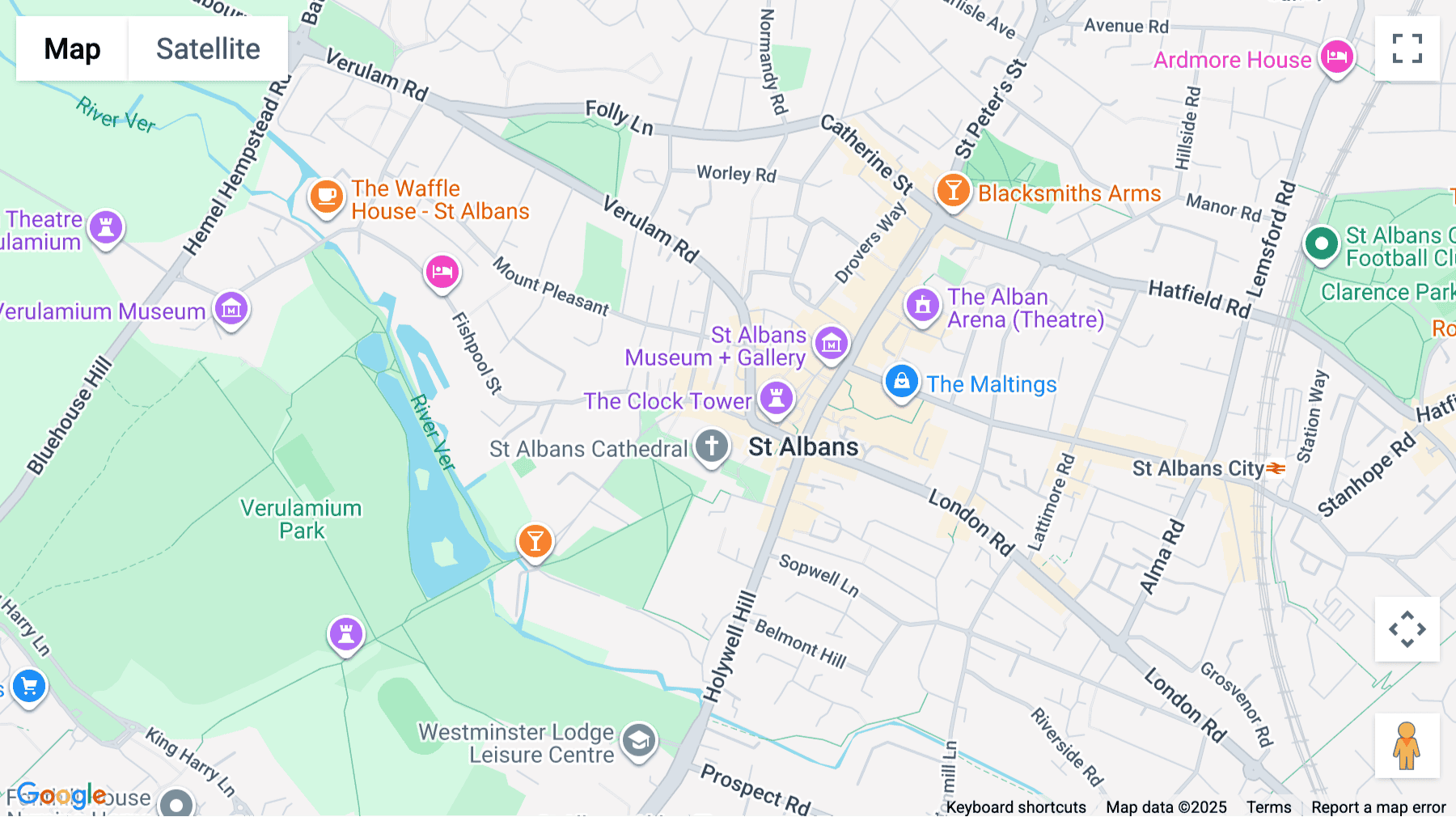 Click for interative map of 26 C George Street, First Floor, St Albans