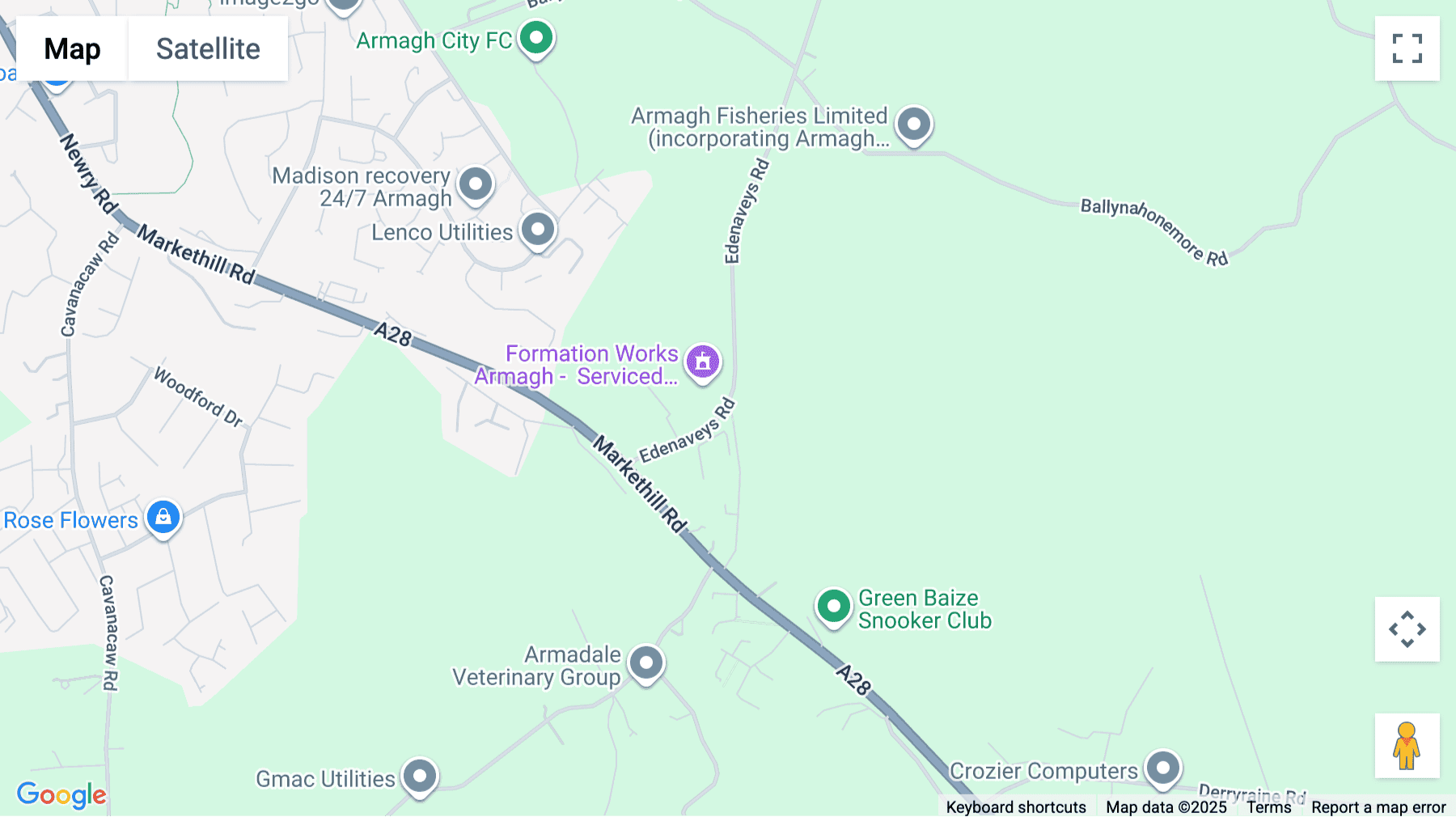 Click for interative map of 2 Edenaveys Industrial Estate, Edenaveys Road, Armagh