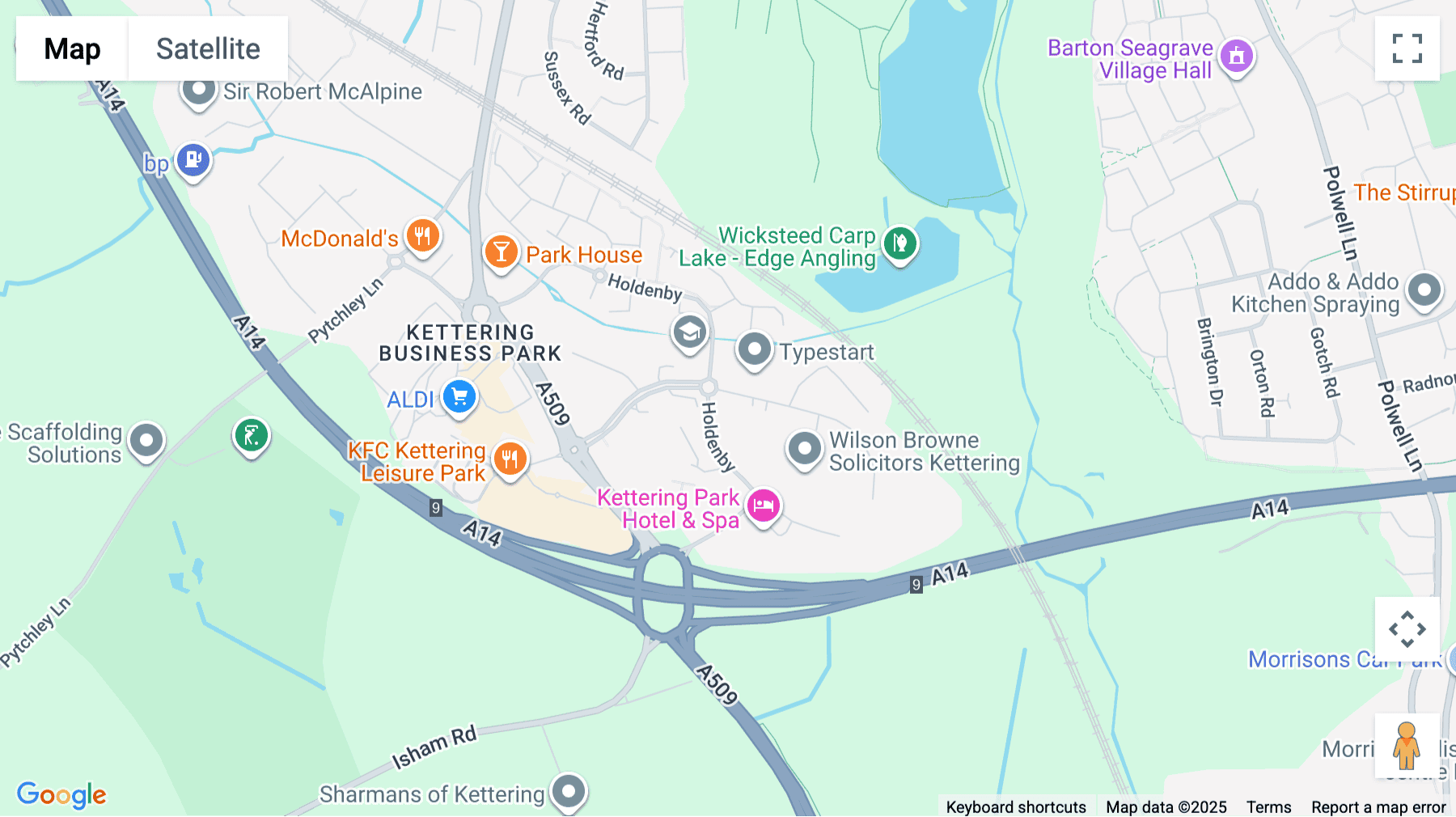 Click for interative map of 1-2 Grafton Court, Kettering Parkway, Kettering Venture Park, Kettering
