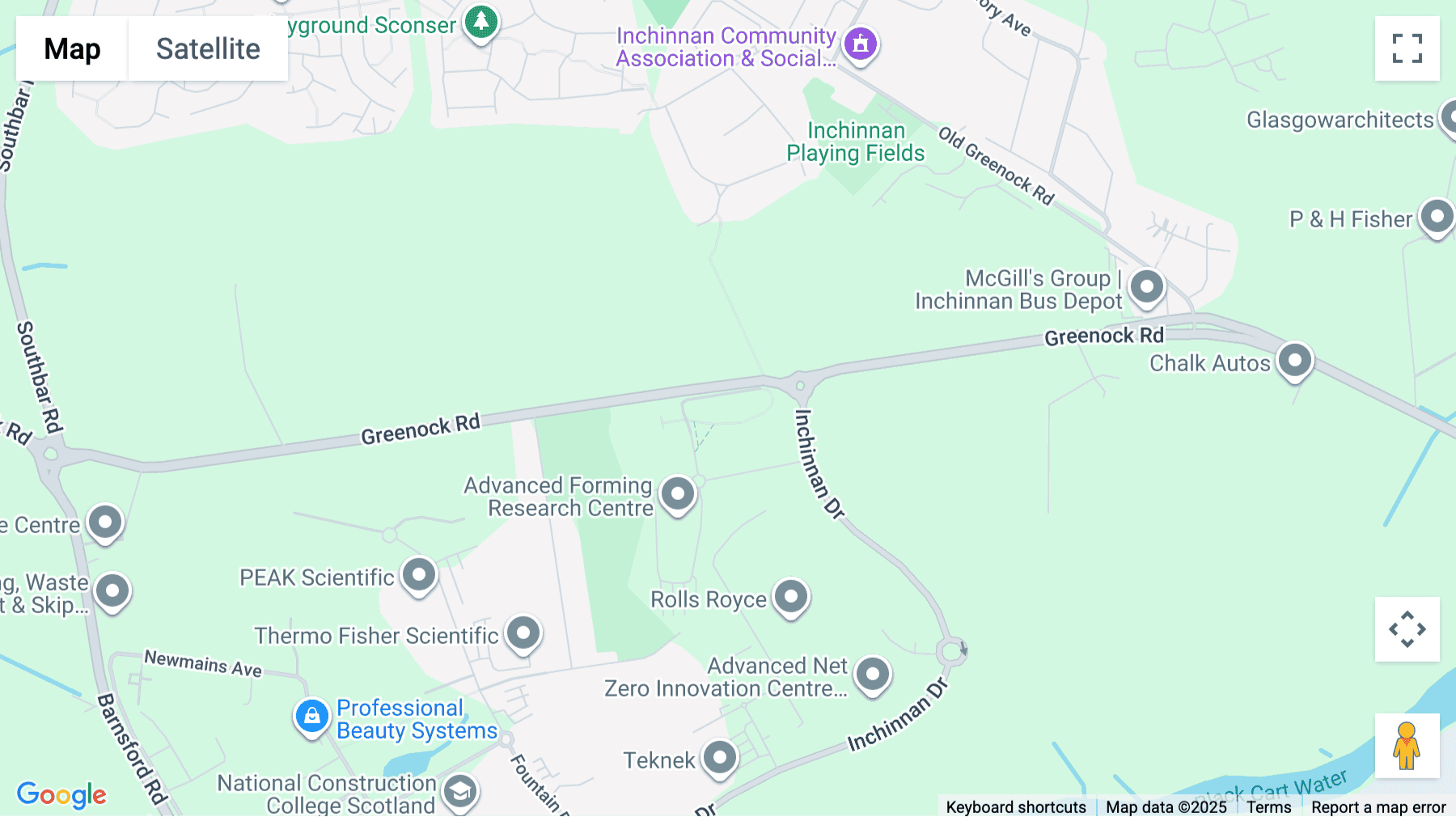 Click for interative map of Greenock Road, Ground, 1st and 2nd Floors, India of Inchinnan, Renfrew