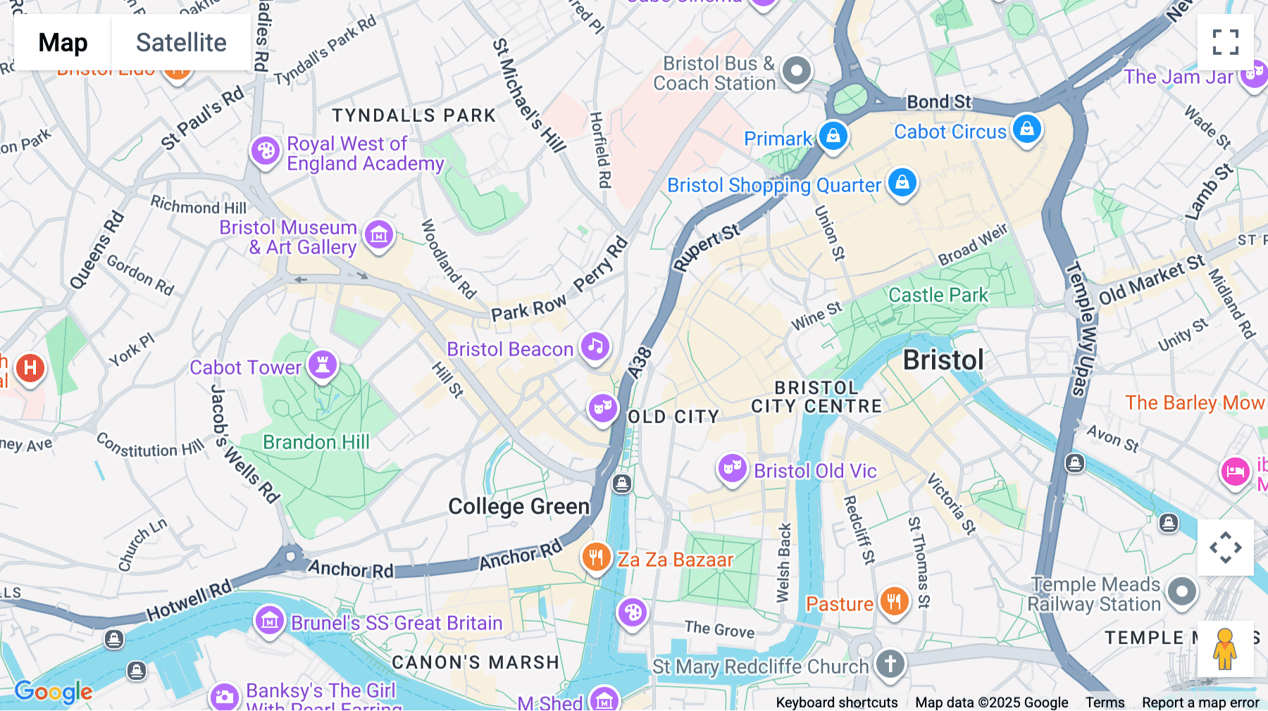 Click for interative map of Colston Street, Beacon Tower, Bristol